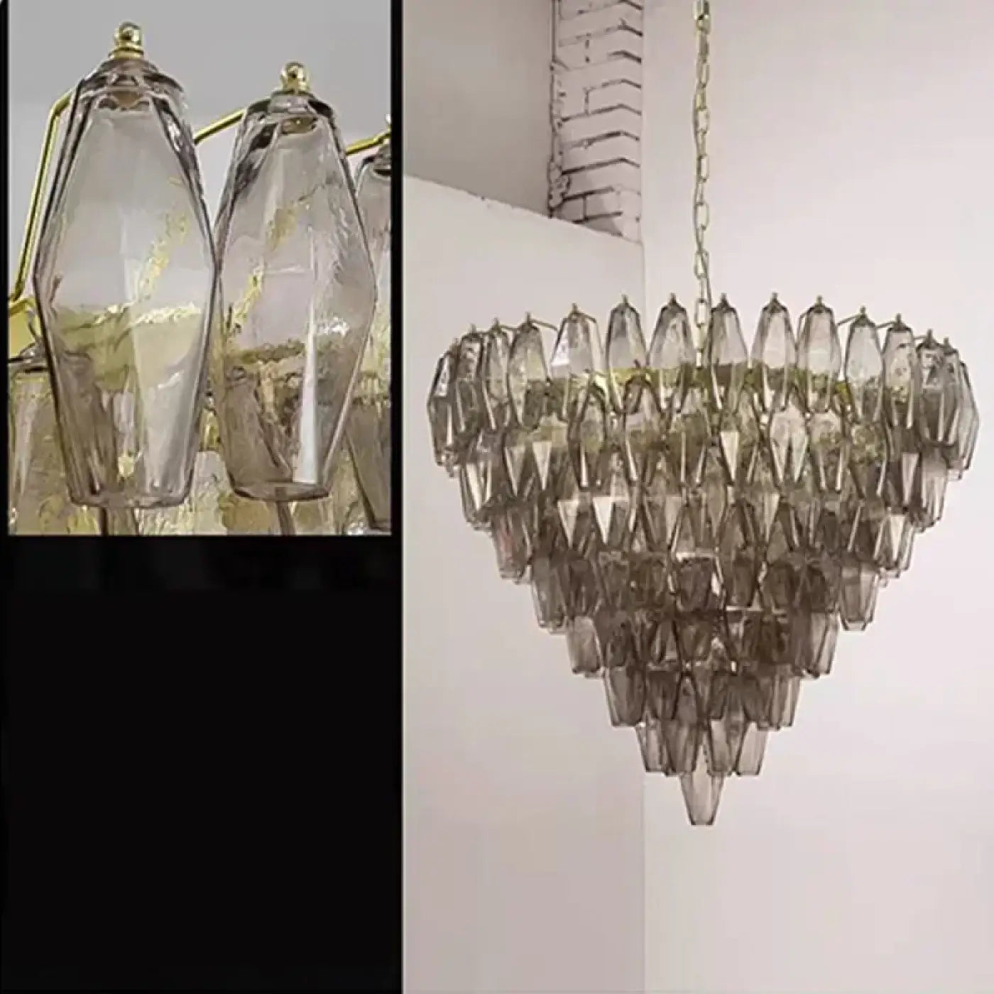 Suspension Luminaire - Brass