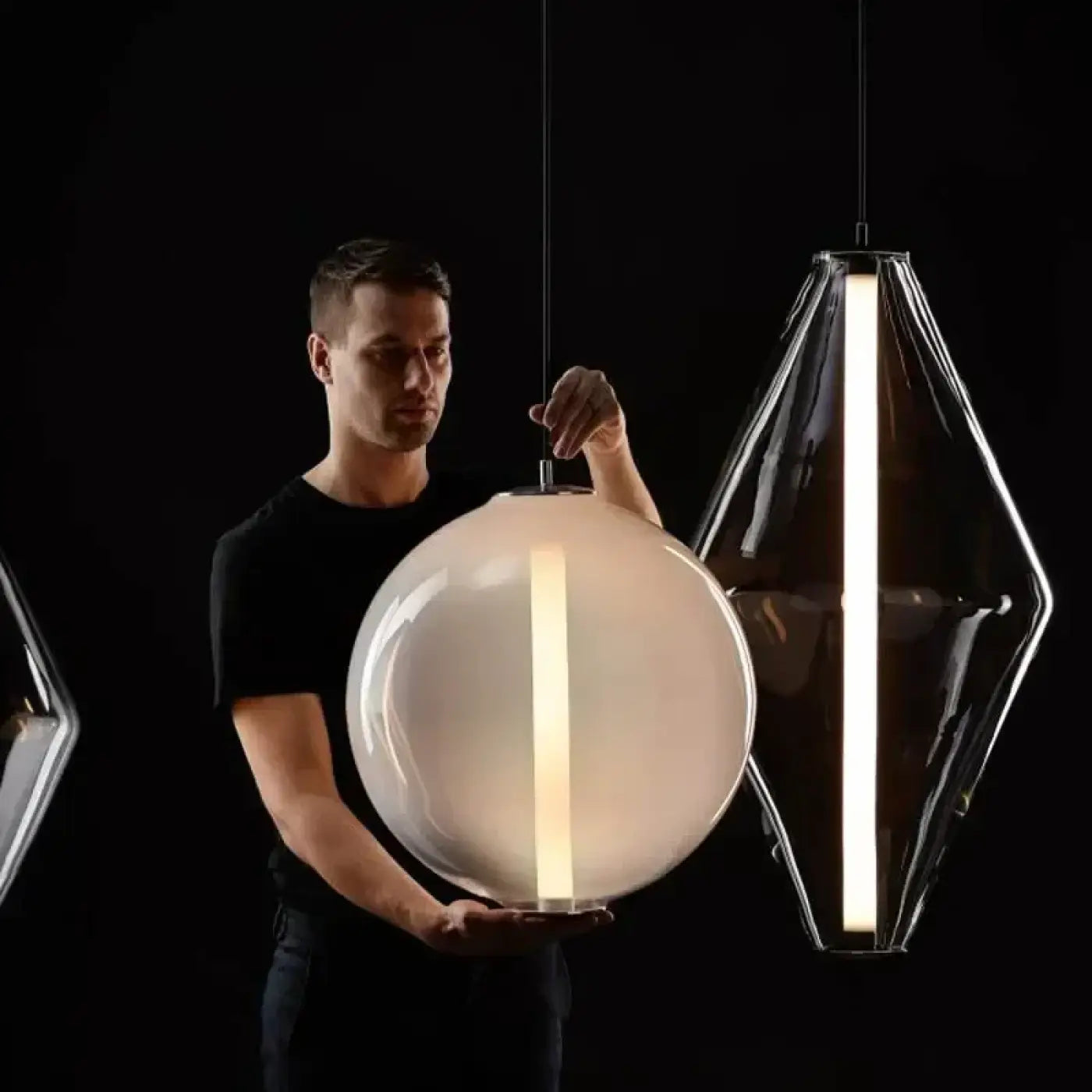 Suspension Luminaire en Verre - Manapy