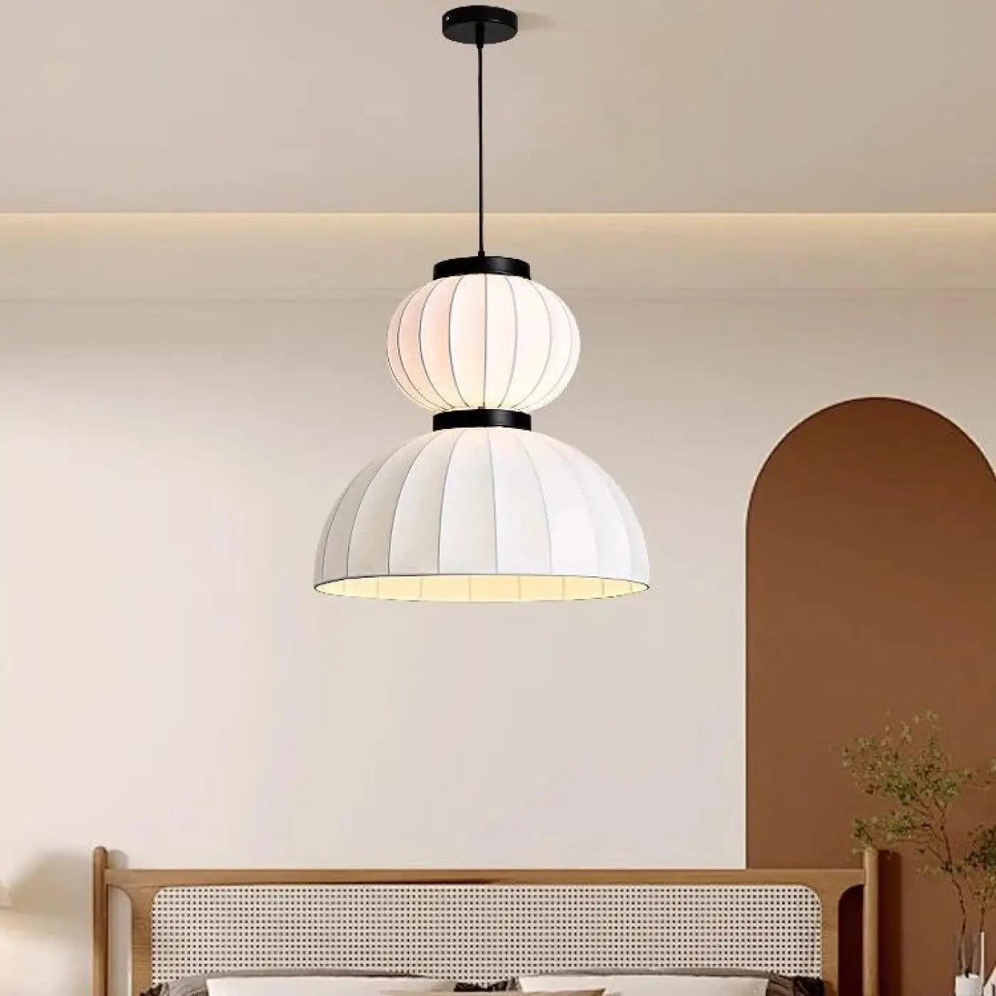 Suspension Luminaire en Tissu - Dualis