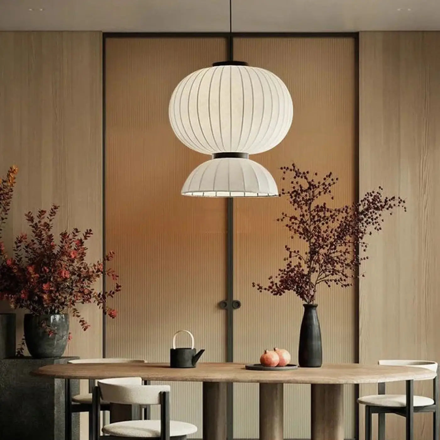 Suspension Luminaire en Tissu - Dualis