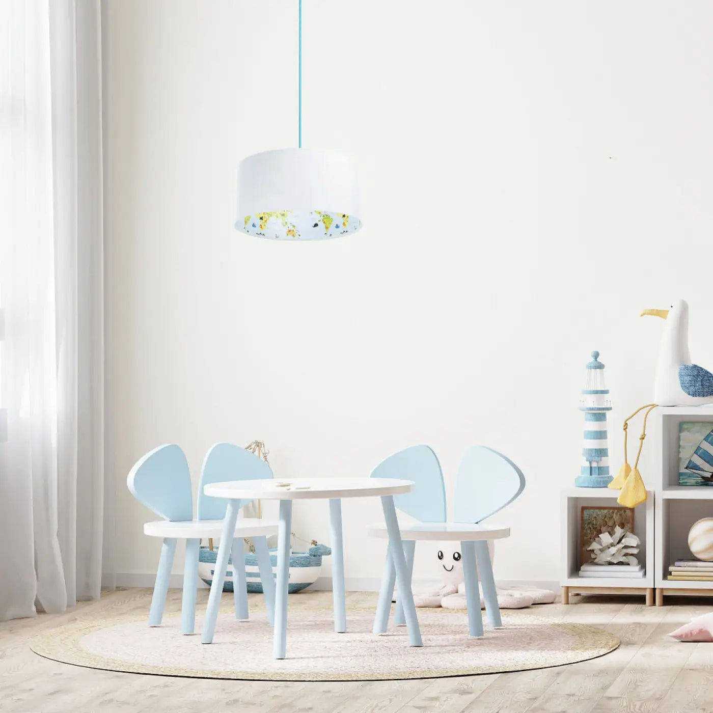 Suspension Luminaire - Sweet Dreams Classic (Bleu Clair/Gris Clair)