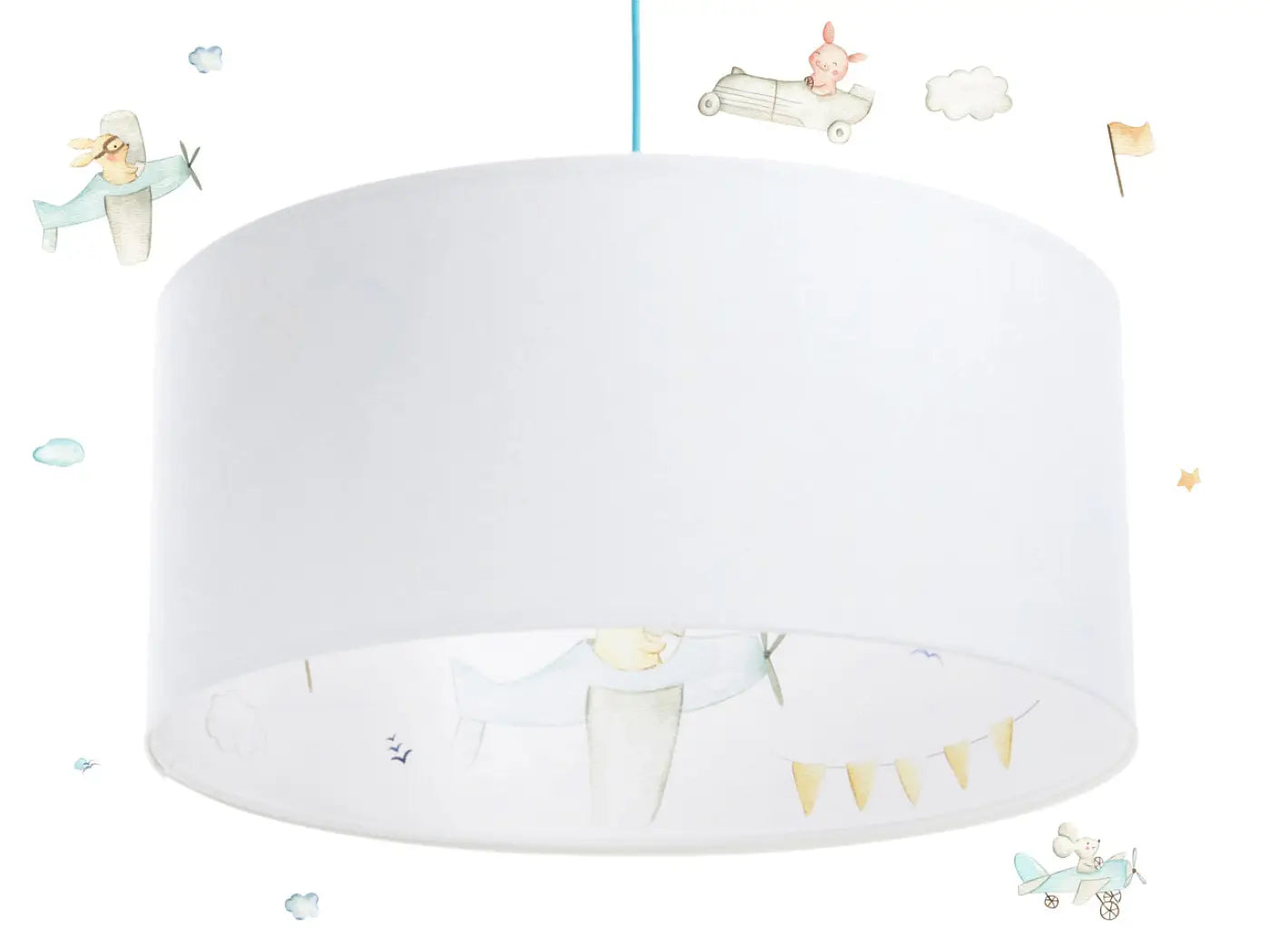 Suspension Luminaire - Sweet Dreams Classic (Bleu Pastel/Blanc)