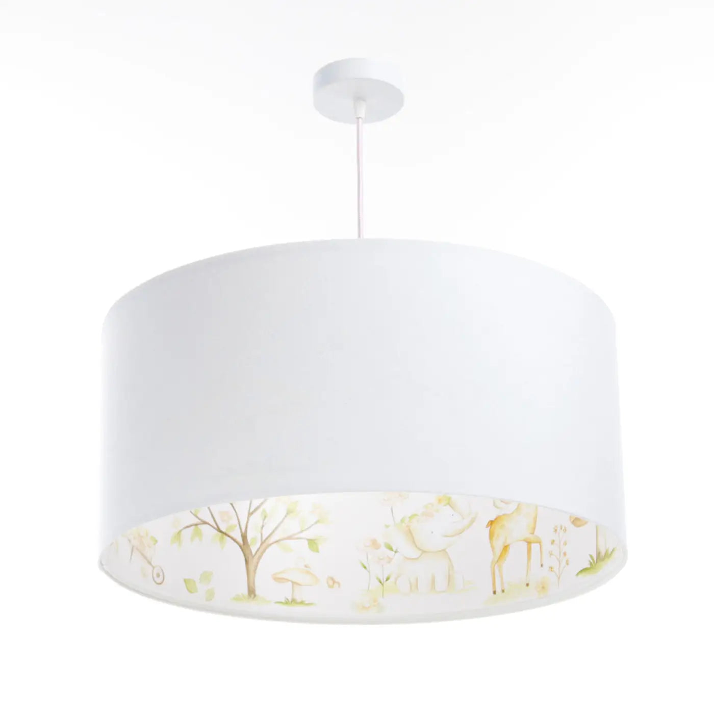 Suspension Luminaire en Bois - Sweet Dreams Classic (Blanc/Marron Clair)
