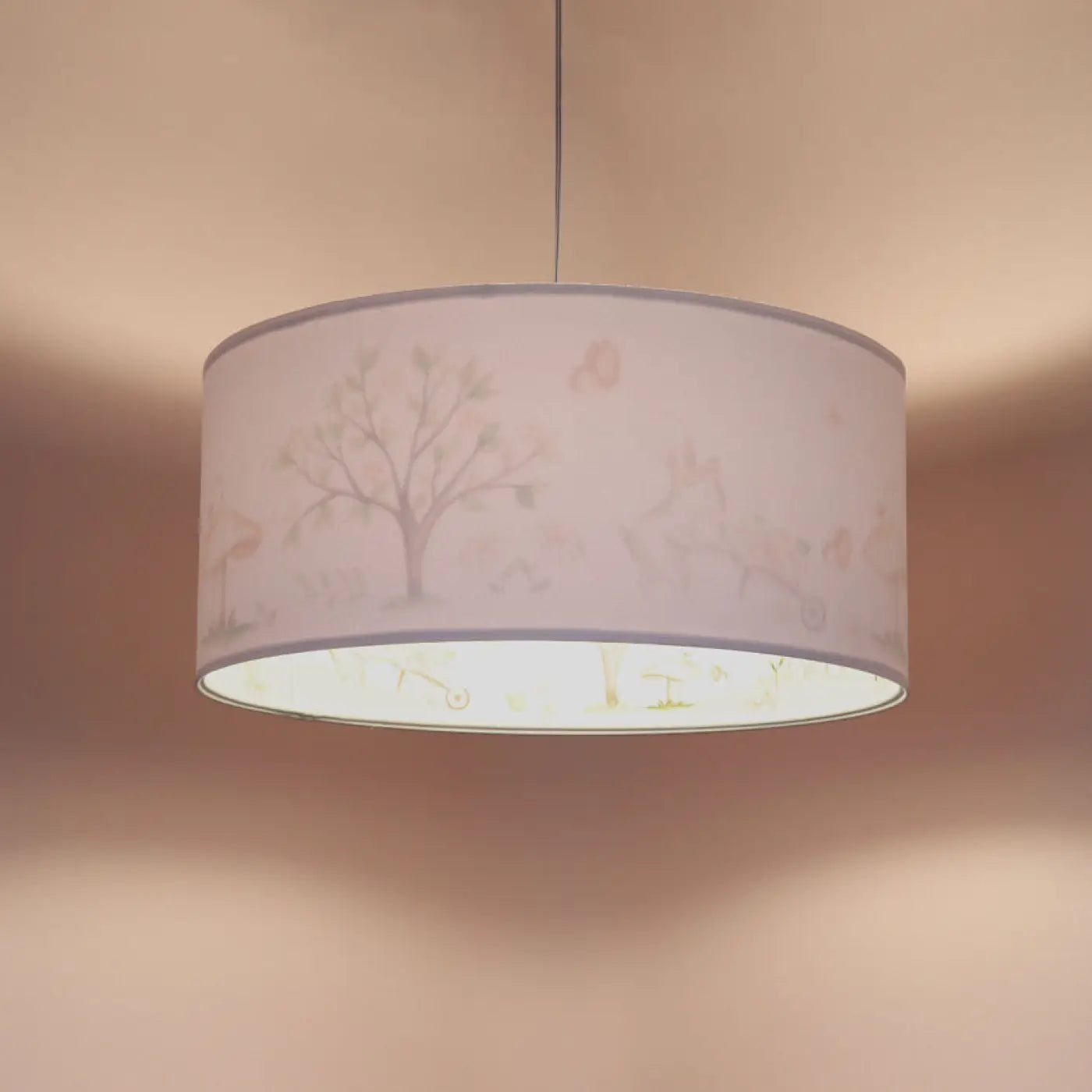 Suspension Luminaire en Bois - Sweet Dreams Classic (Blanc/Marron Clair)