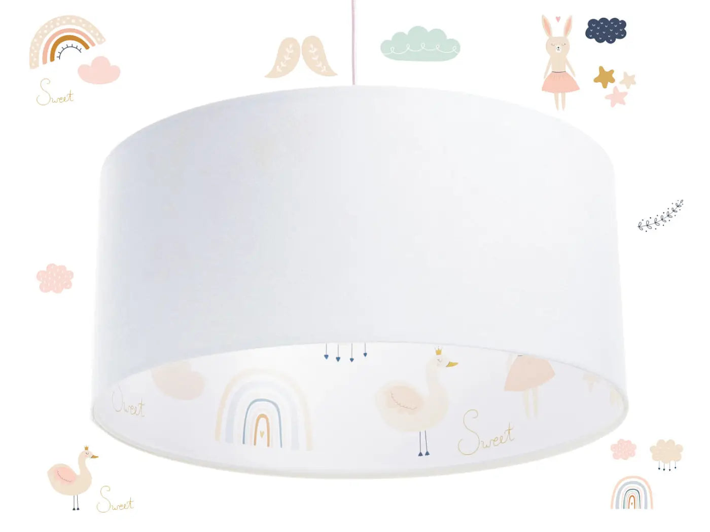 Suspension Luminaire - Sweet Dreams Classic (Orange/Blanc)