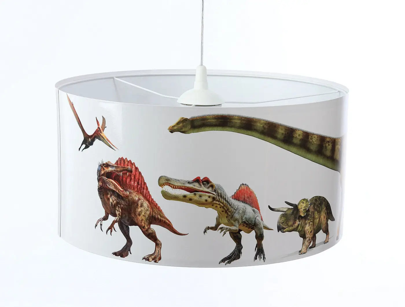 Suspension Luminaire - Foto Kids Dinosaurs  (Blanc/Rouge)