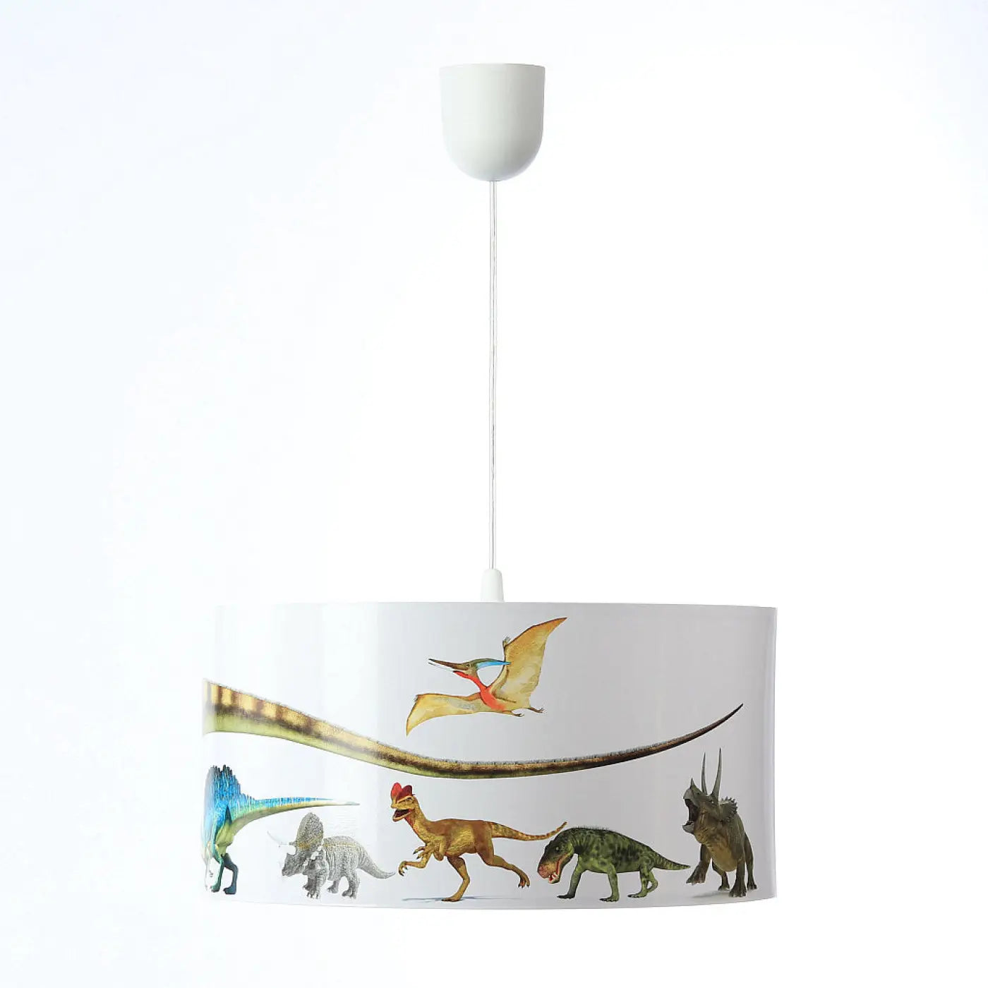 Suspension Luminaire - Foto Kids Dinosaurs  (Blanc/Rouge)