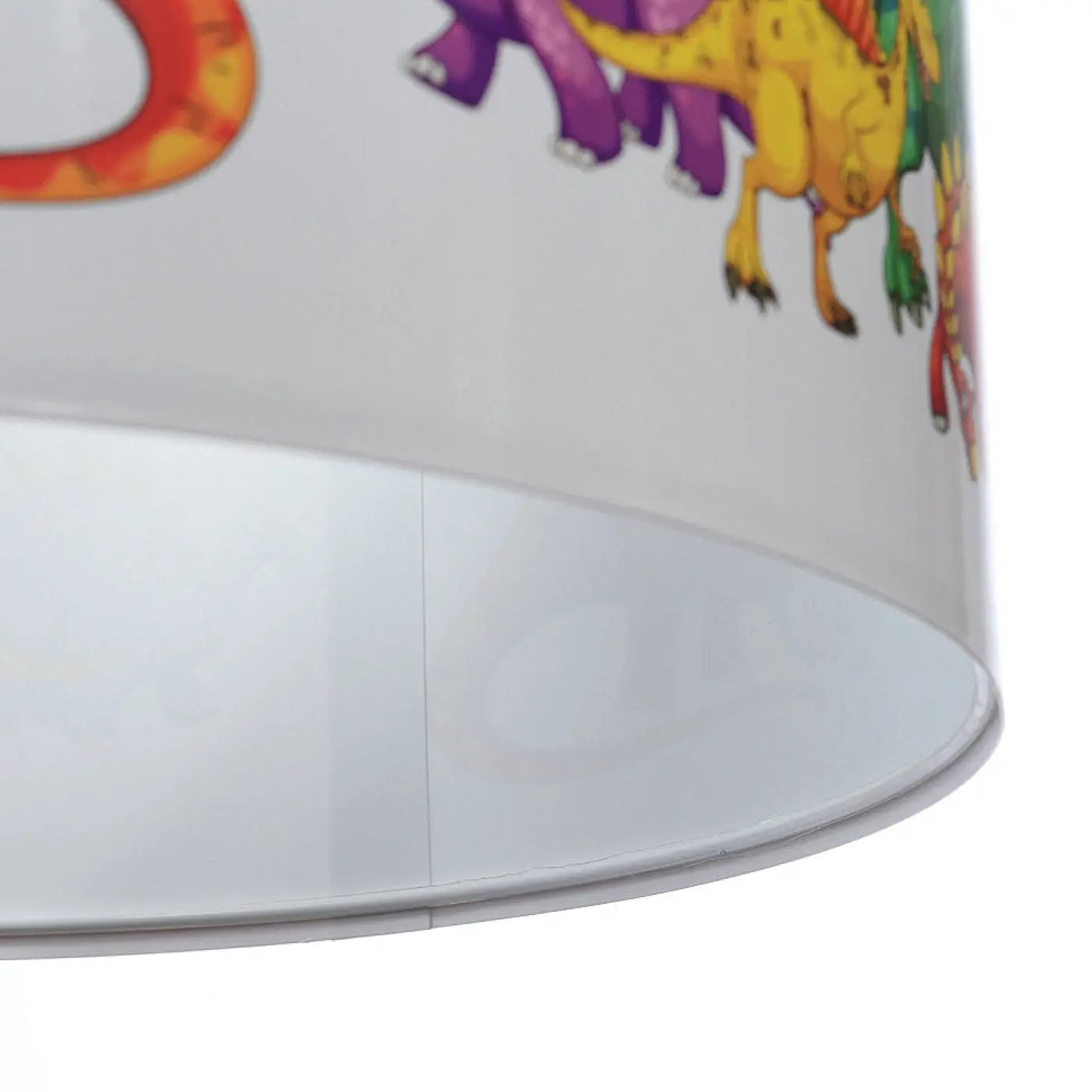 Suspension Luminaire - Foto Kids Dinosaurs (Blanc/Vert)