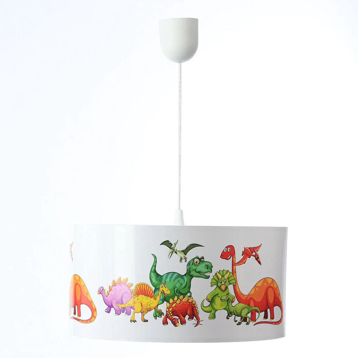 Suspension Luminaire - Foto Kids Dinosaurs (Blanc/Vert)