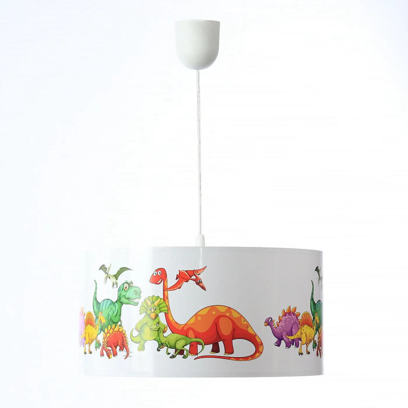 Suspension Luminaire - Foto Kids Dinosaurs (Blanc/Vert)