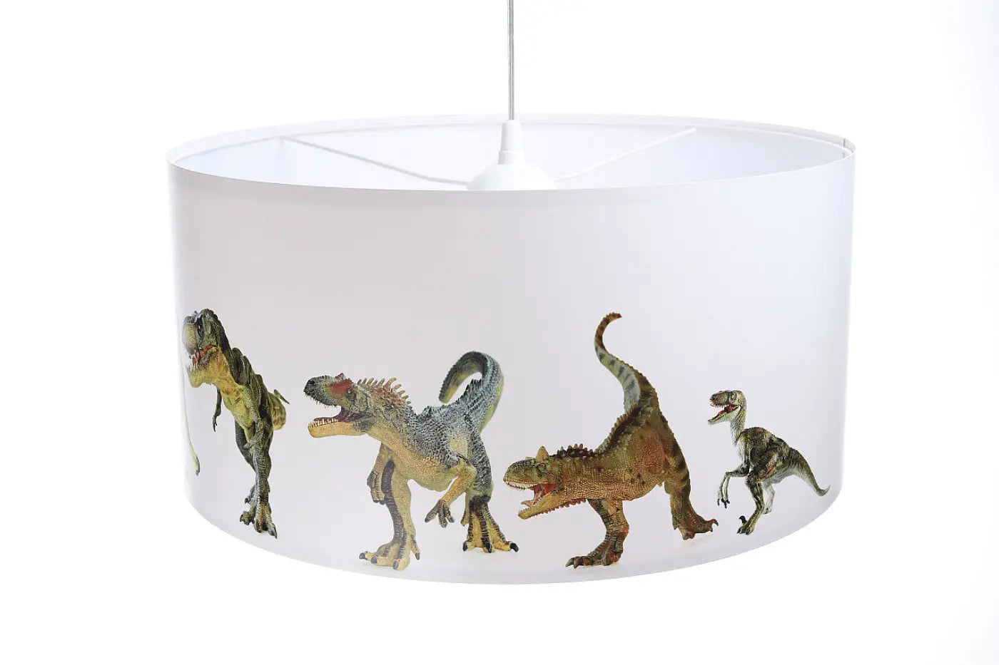 Suspension Luminaire - Foto Kids Dinosaurs (Blanc/Marron)