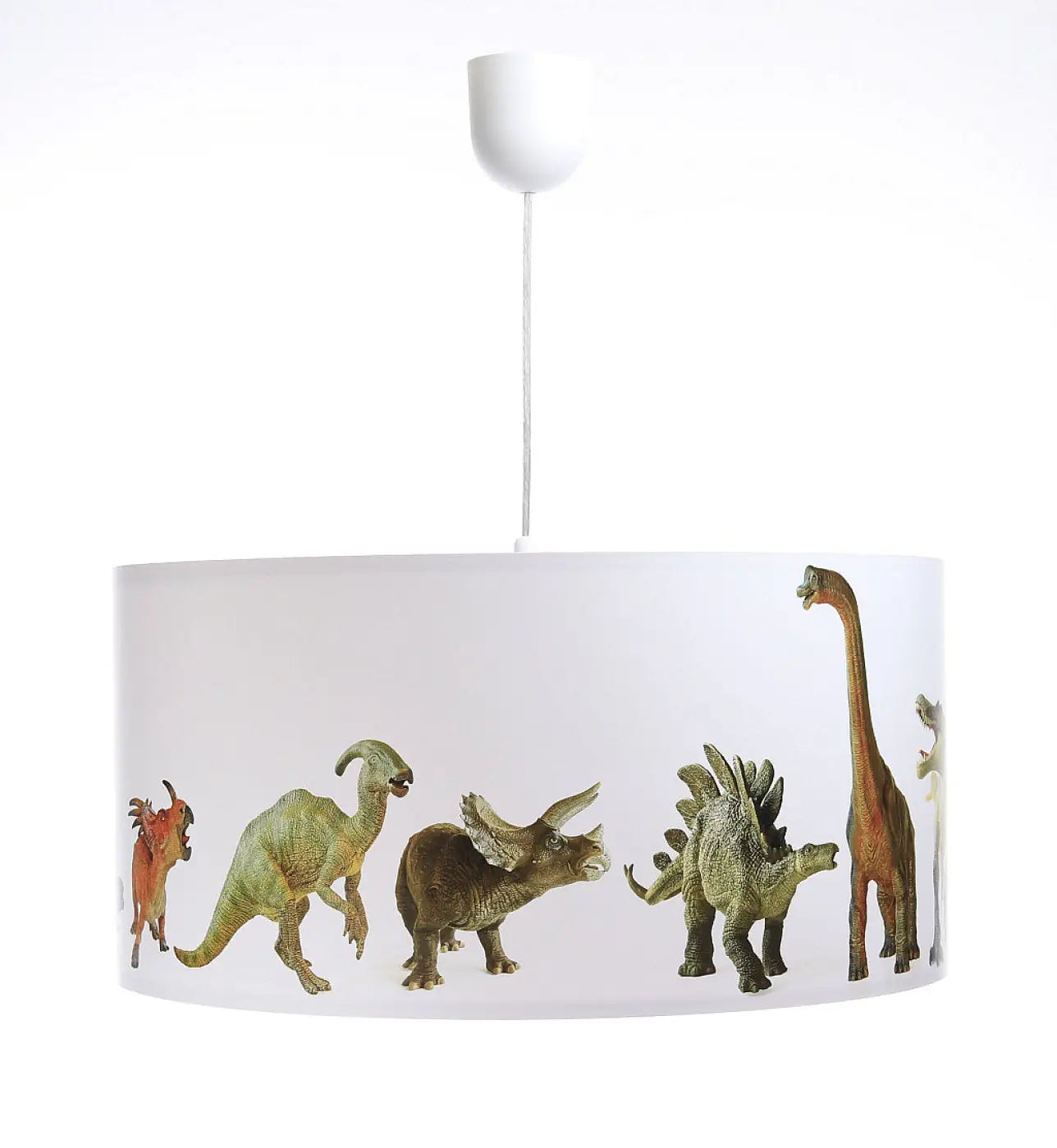 Suspension Luminaire - Foto Kids Dinosaurs (Blanc/Marron)