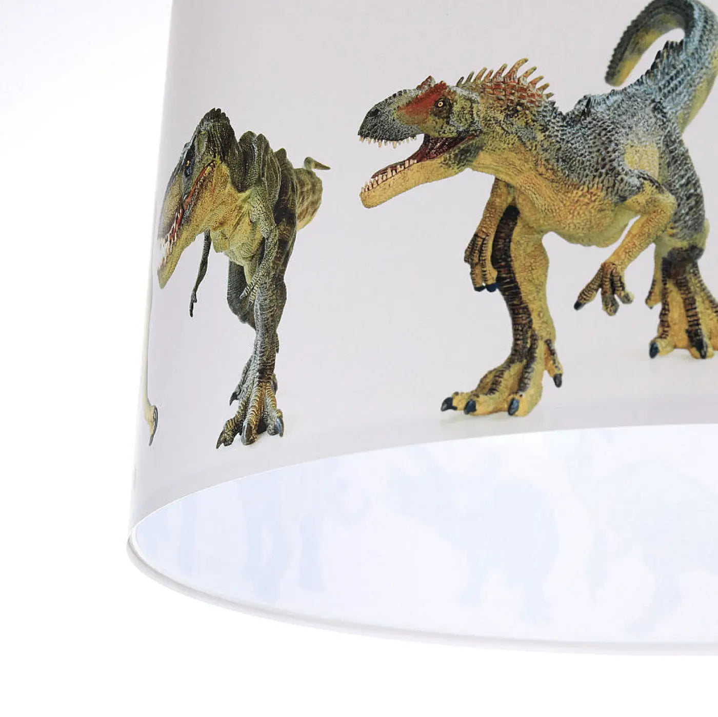 Suspension Luminaire - Foto Kids Dinosaurs (Blanc/Marron)