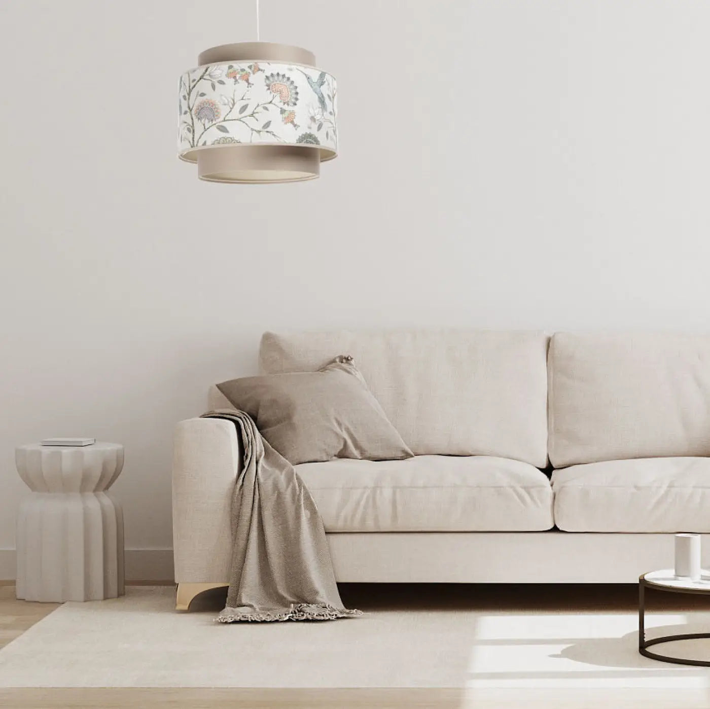 Suspension Luminaire - Doblo (Beige/Crème/Ecru)