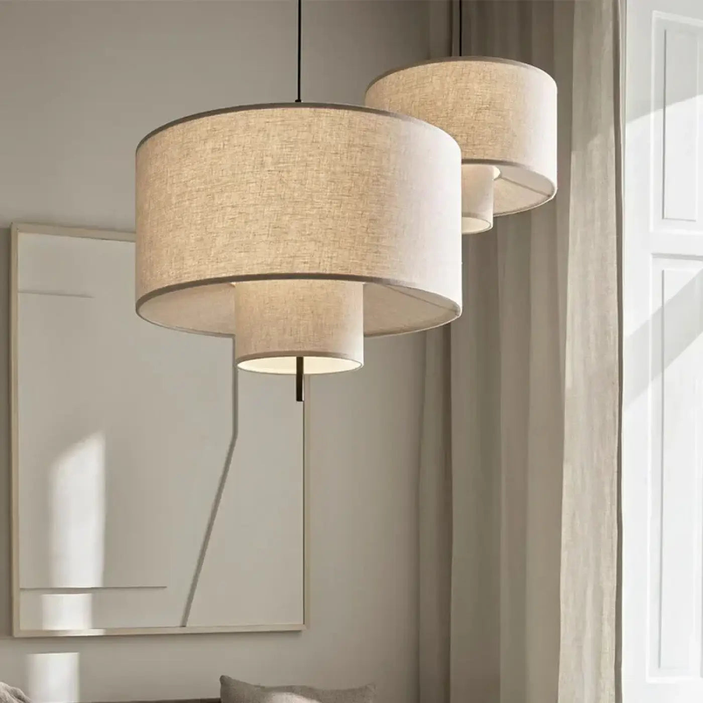 Suspension Luminaire Design en Tissu - Dylia