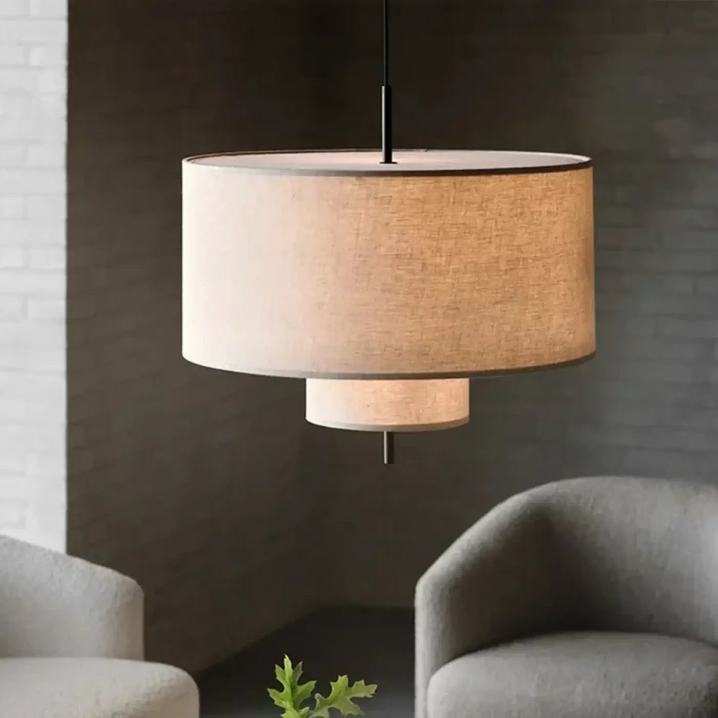 Suspension Luminaire Design en Tissu - Dylia