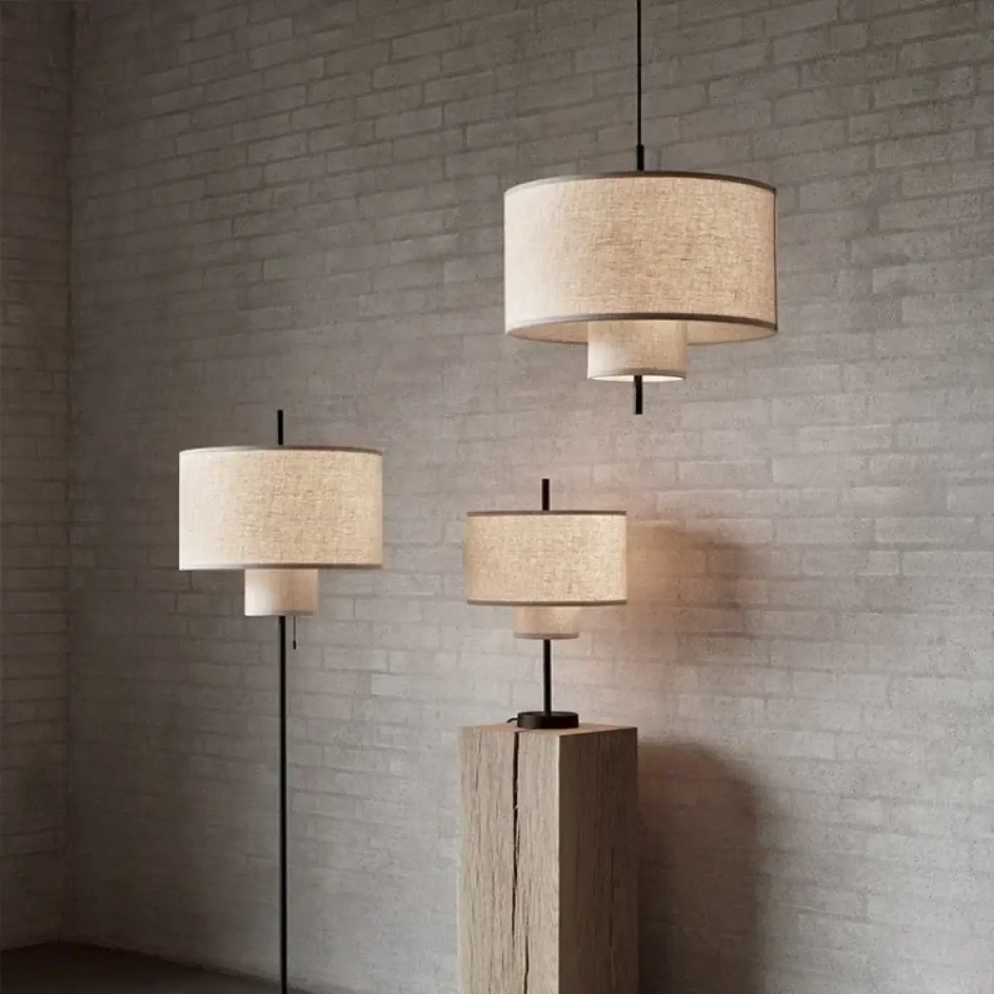 Suspension Luminaire Design en Tissu - Dylia