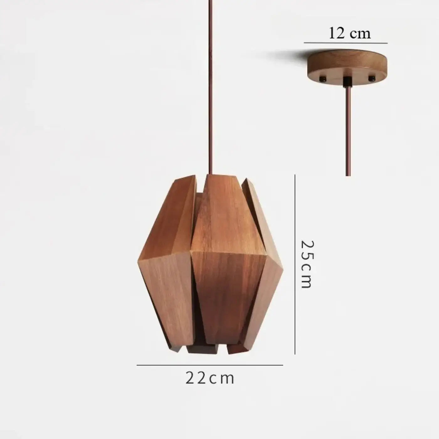 Suspension Luminaire en Bois - Metrice