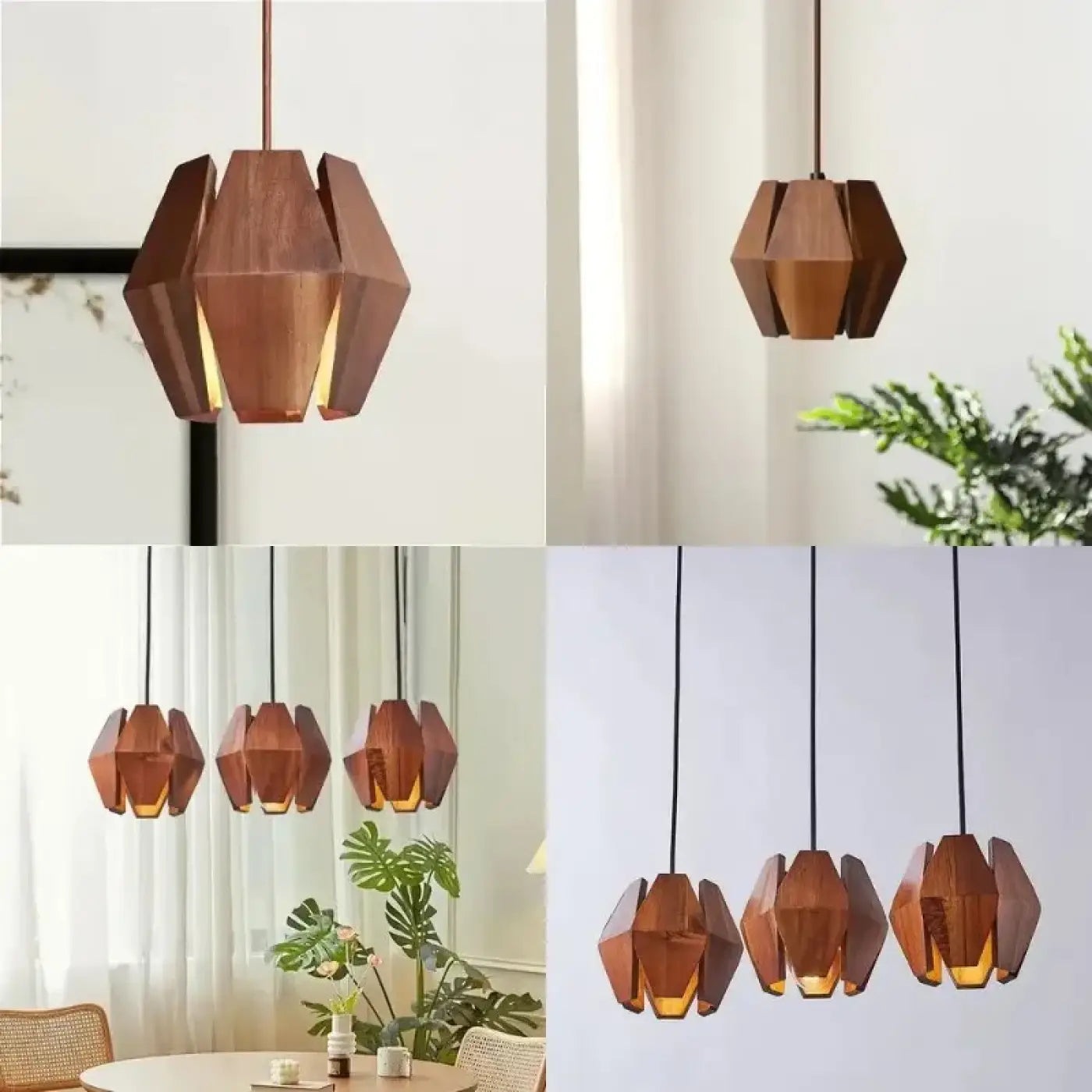 Suspension Luminaire en Bois - Metrice
