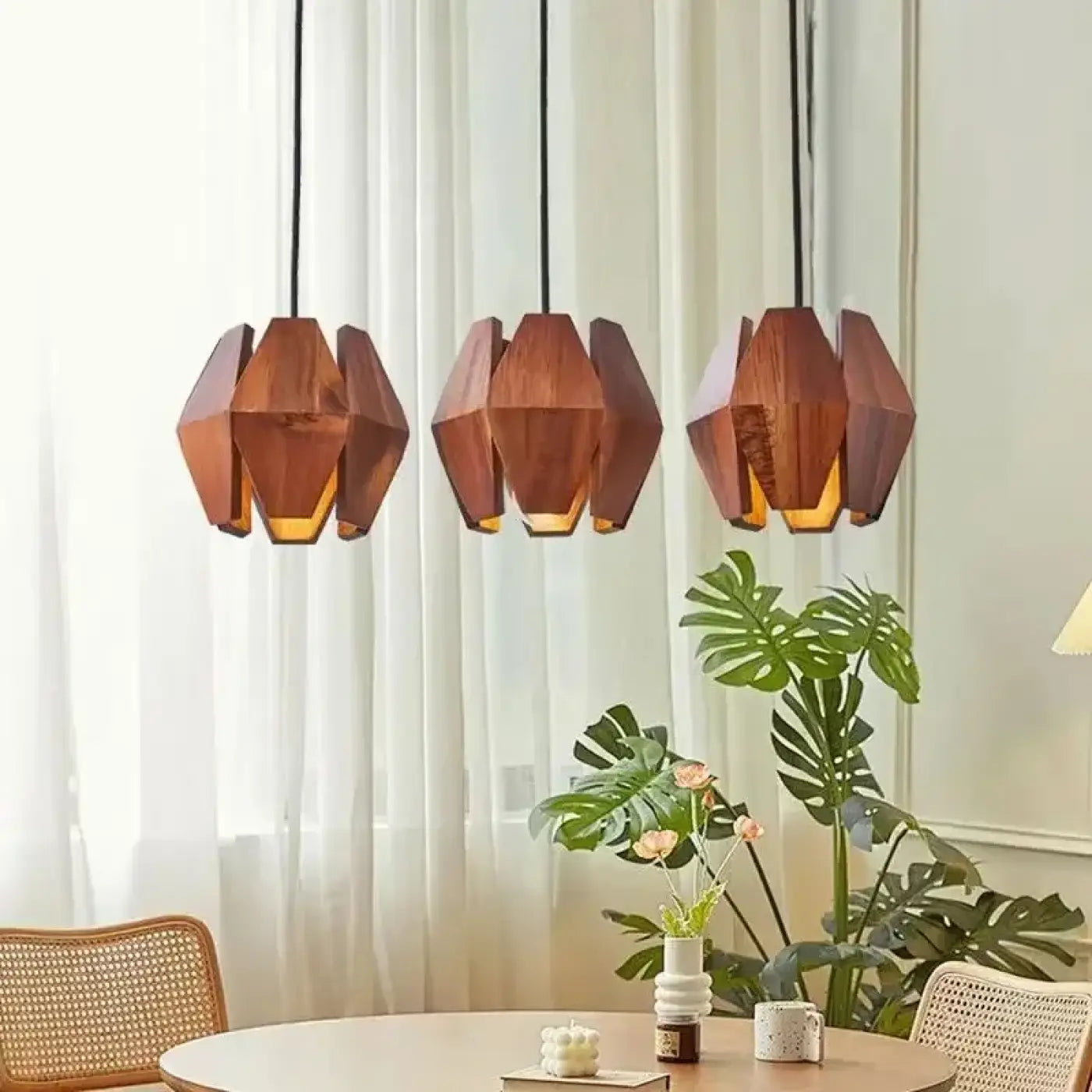 Suspension Luminaire en Bois - Metrice