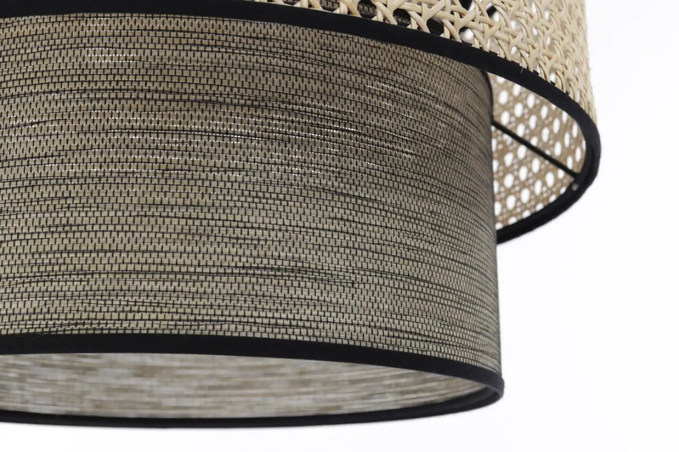 Suspension Luminaire en Rotin - Doblo Rotin (Beige/ Gris)