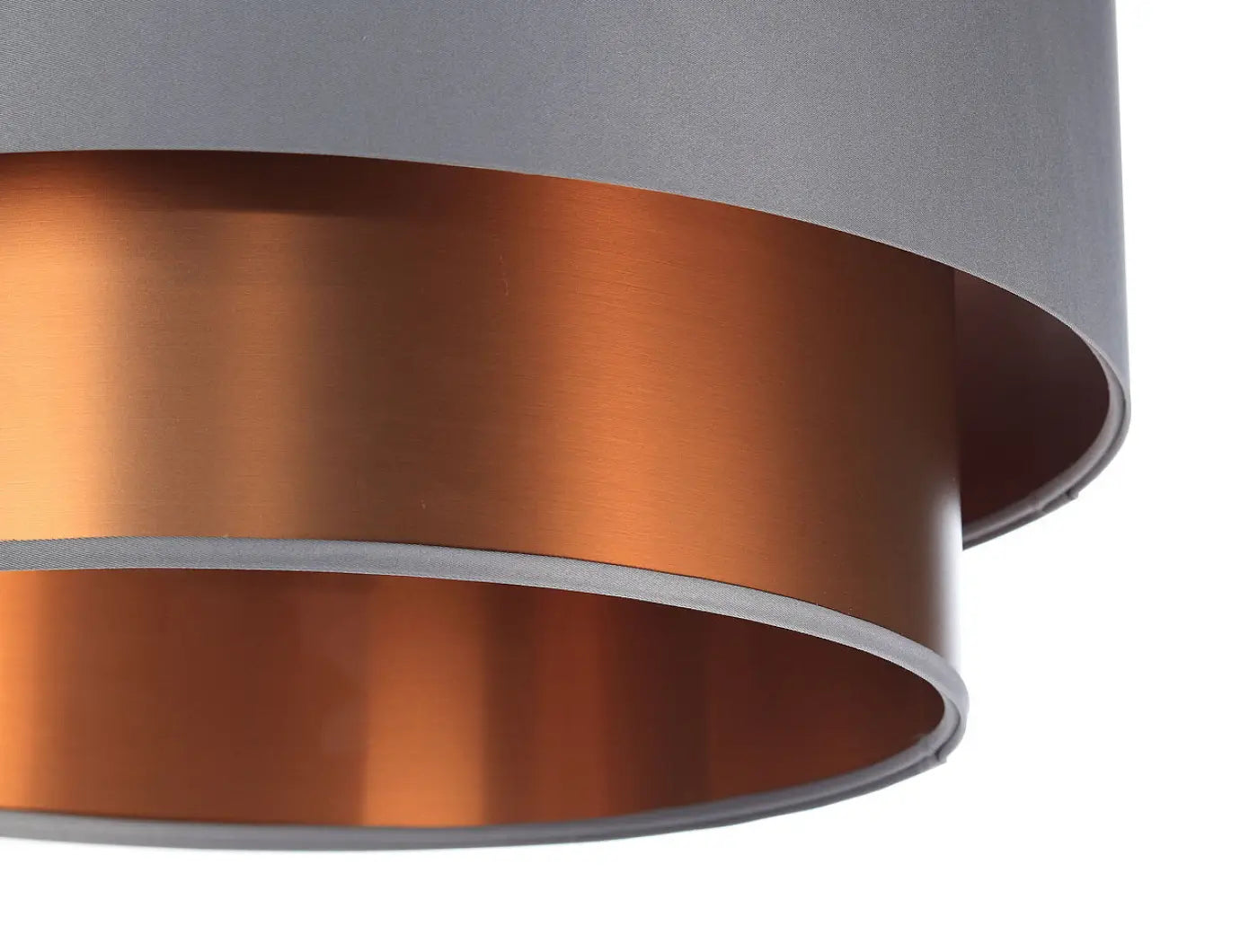 Suspension Luminaire Design - Duo (Gris/Cuivré)