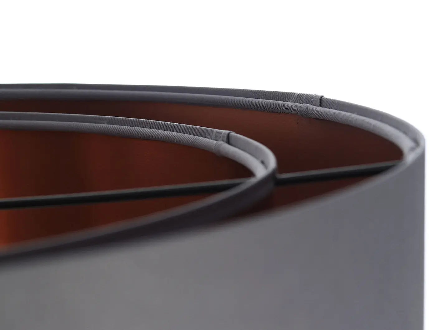 Suspension Luminaire Design - Duo (Gris/Cuivré)