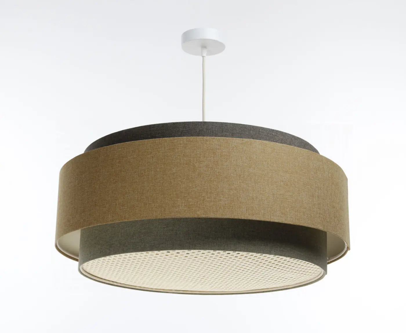 Suspension Luminaire Design - Doblo Boho Elegant (Gris Vert/ Caramel/ Ecru/Graphite)