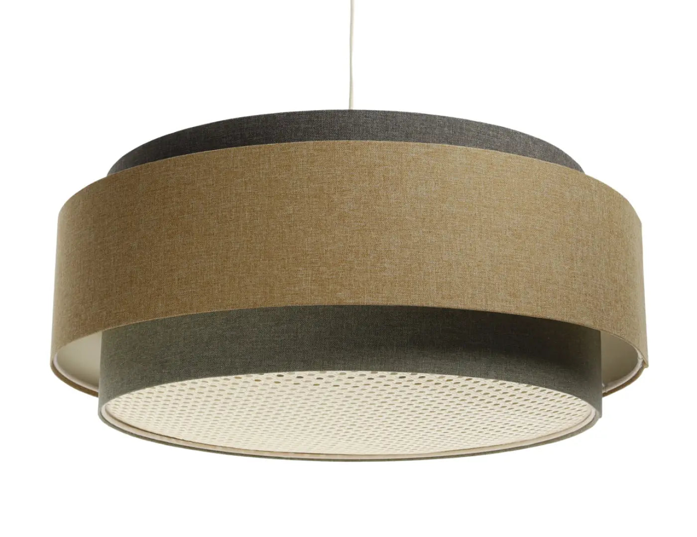 Suspension Luminaire Design - Doblo Boho Elegant (Gris Vert/ Caramel/ Ecru/Graphite)