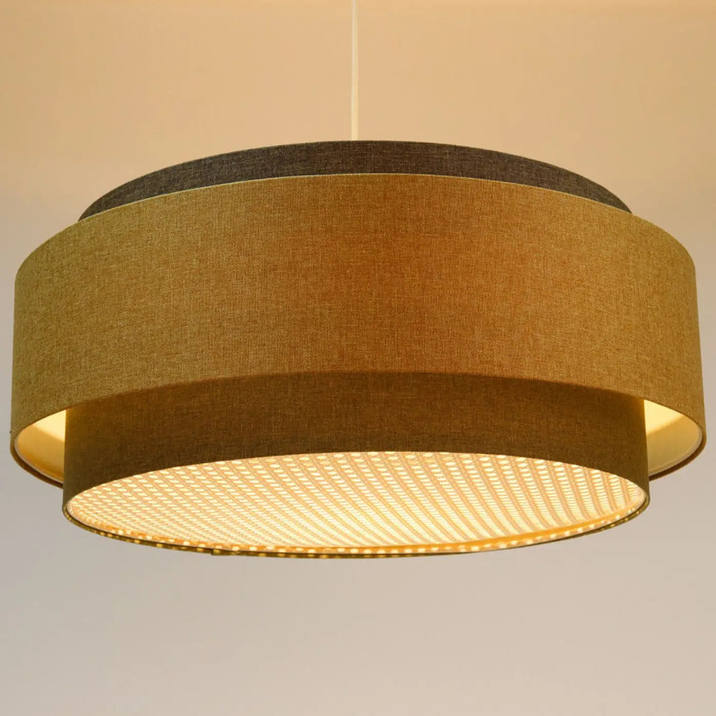 Suspension Luminaire Design - Doblo Boho Elegant (Gris Vert/ Caramel/ Ecru/Graphite)