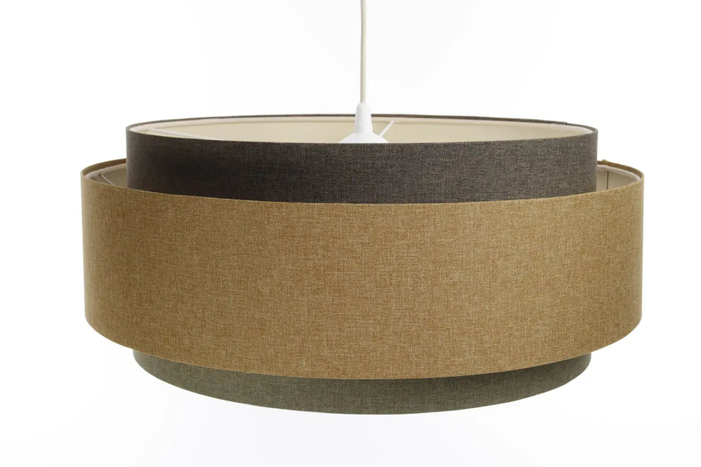 Suspension Luminaire Design - Doblo Boho Elegant (Gris Vert/ Marron Gris/ Ecru/Moutarde)