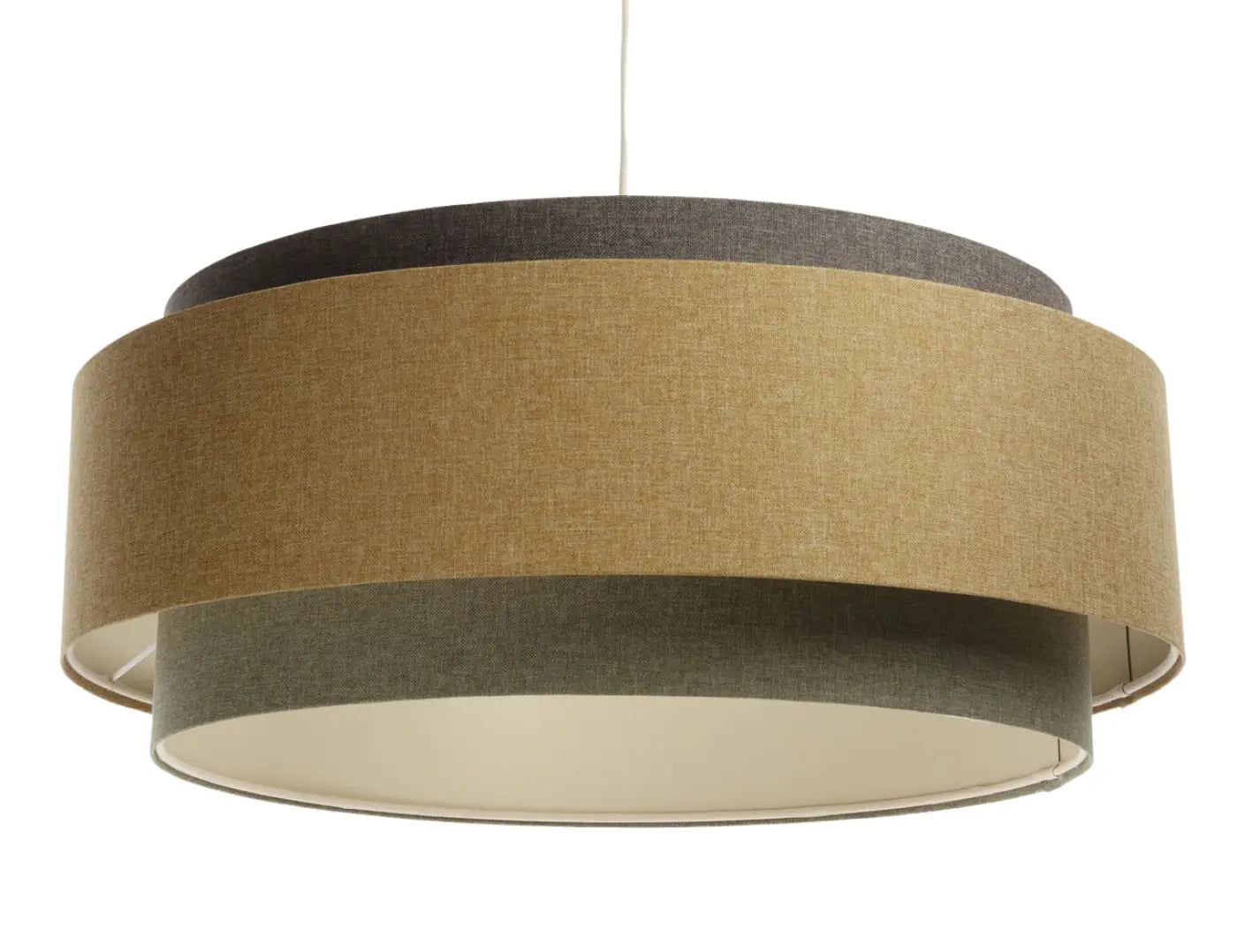 Suspension Luminaire Design - Doblo Boho Elegant (Gris Vert/ Marron Gris/ Ecru/Moutarde)