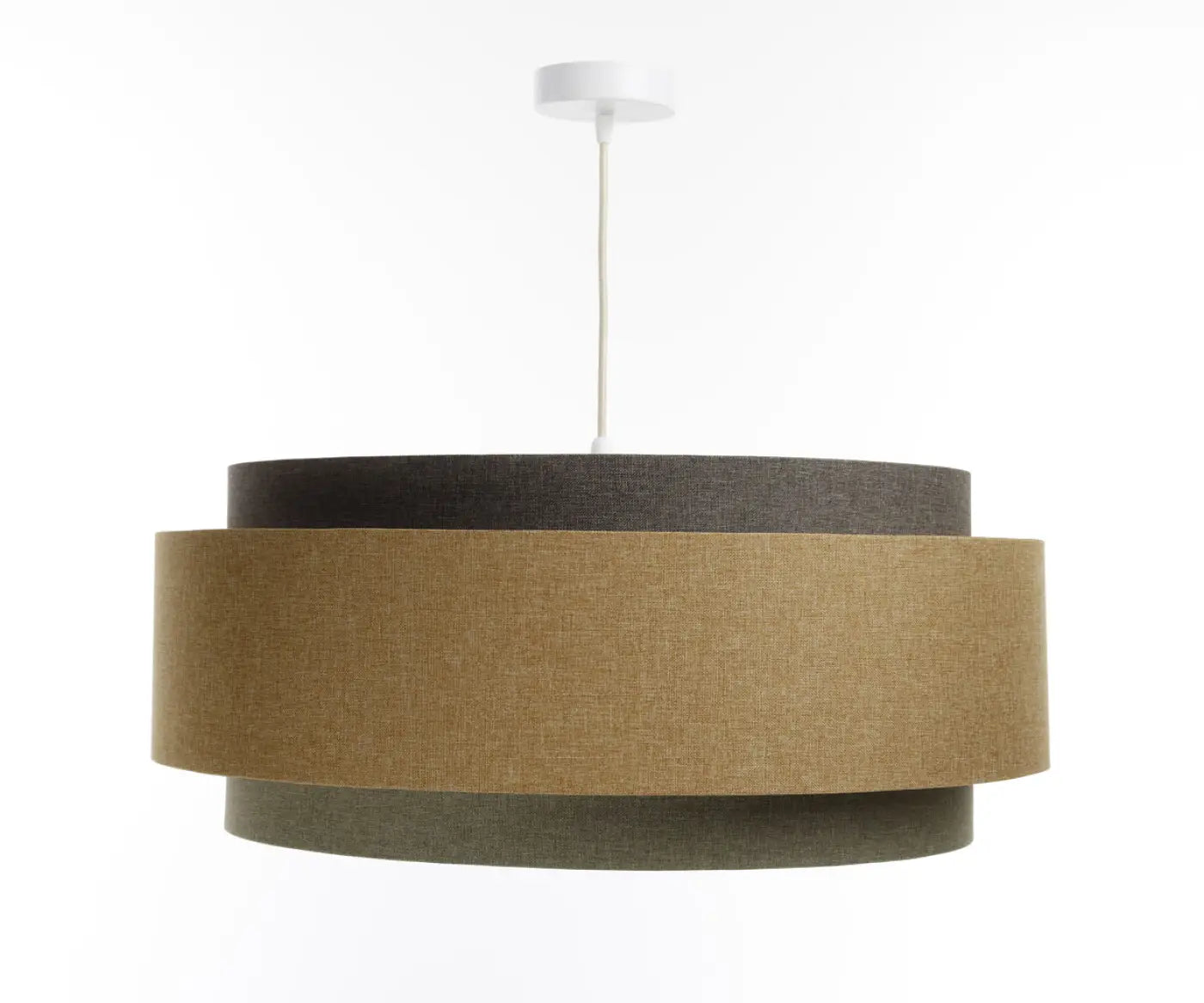 Suspension Luminaire Design - Doblo Boho Elegant (Gris Vert/ Marron Gris/ Ecru/Moutarde)