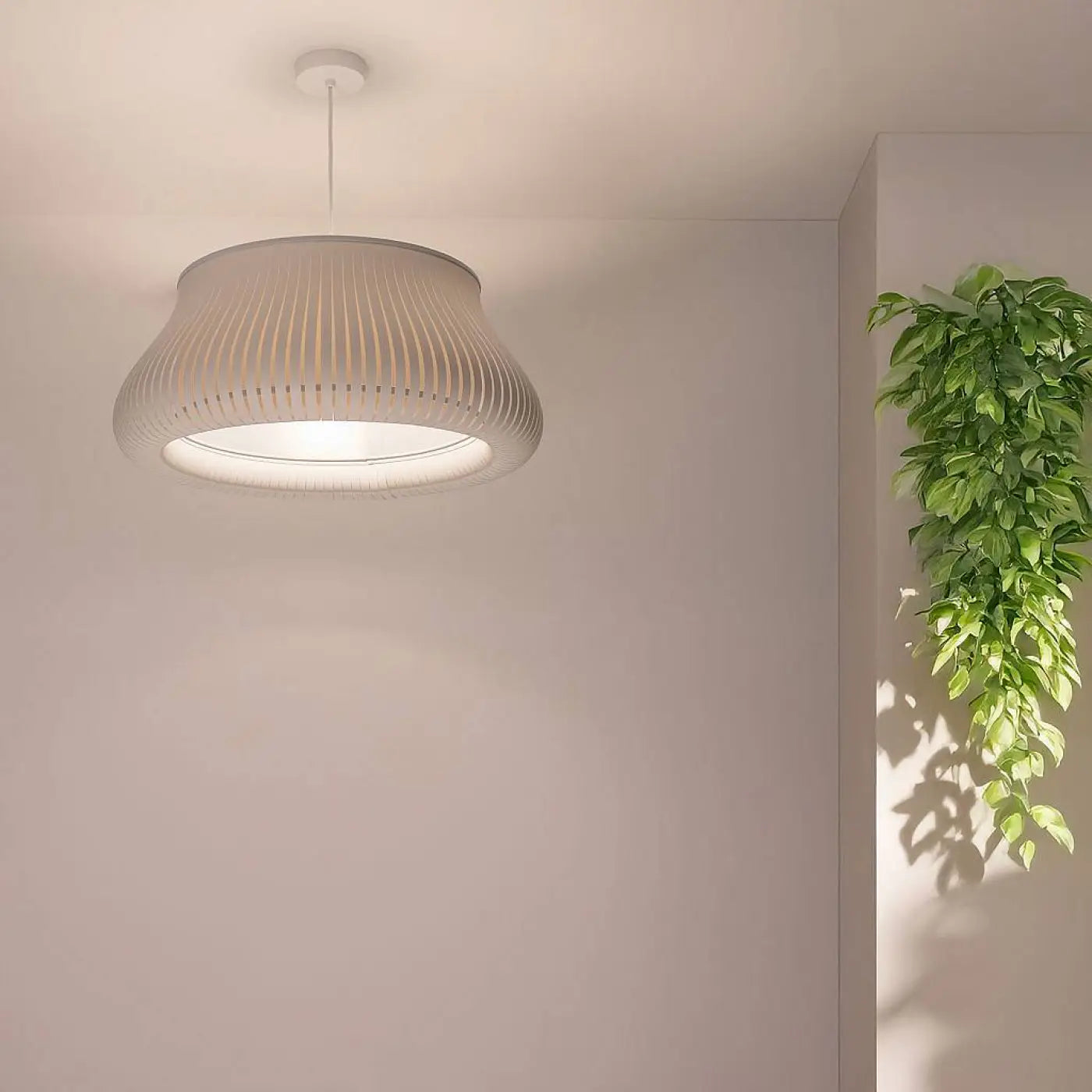 Suspension Luminaire Design - Oblo (Gris)