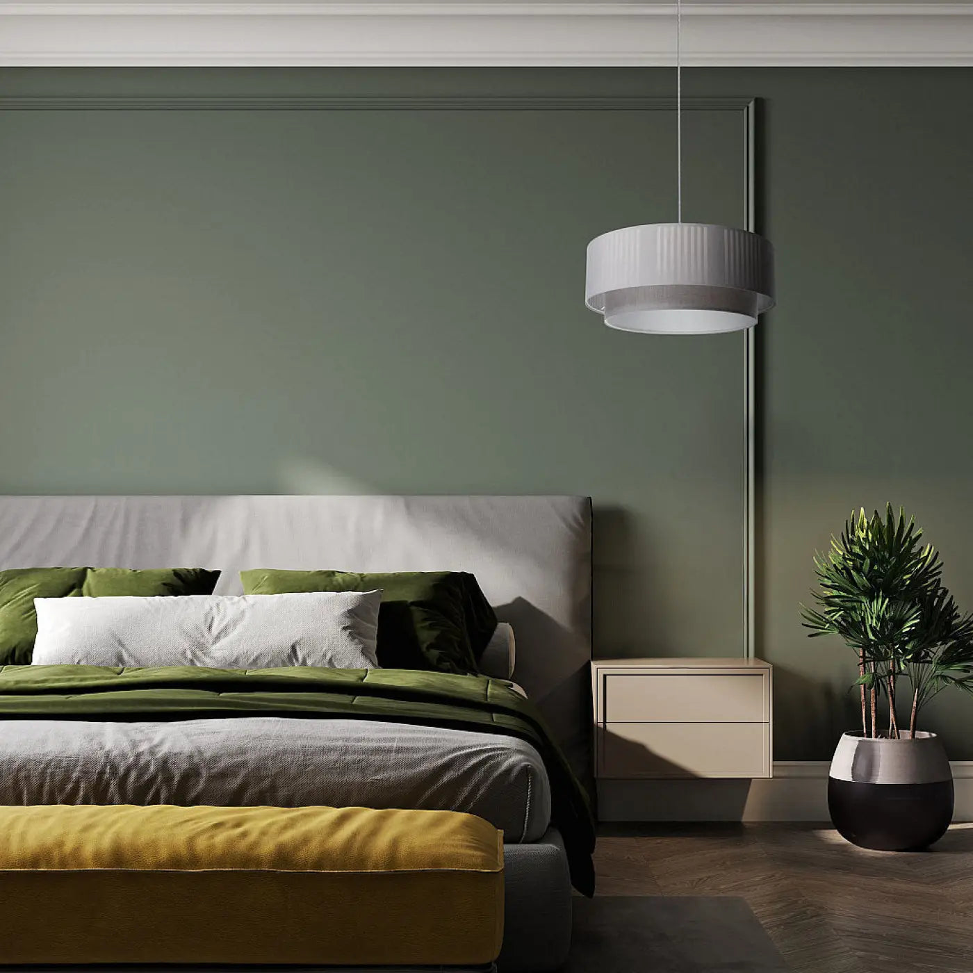 Suspension Luminaire Design - Duo Lami Line (Gris)