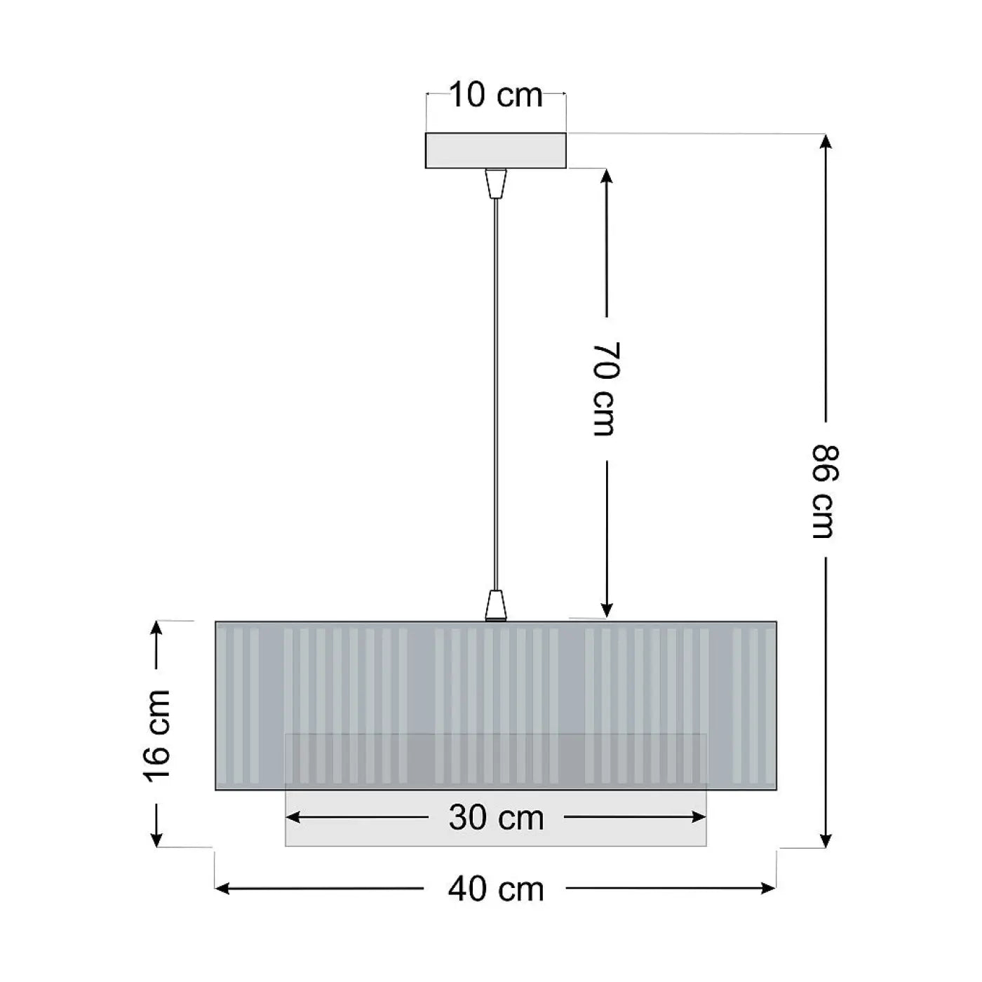 Suspension Luminaire Design - Duo Lami Line (Gris)