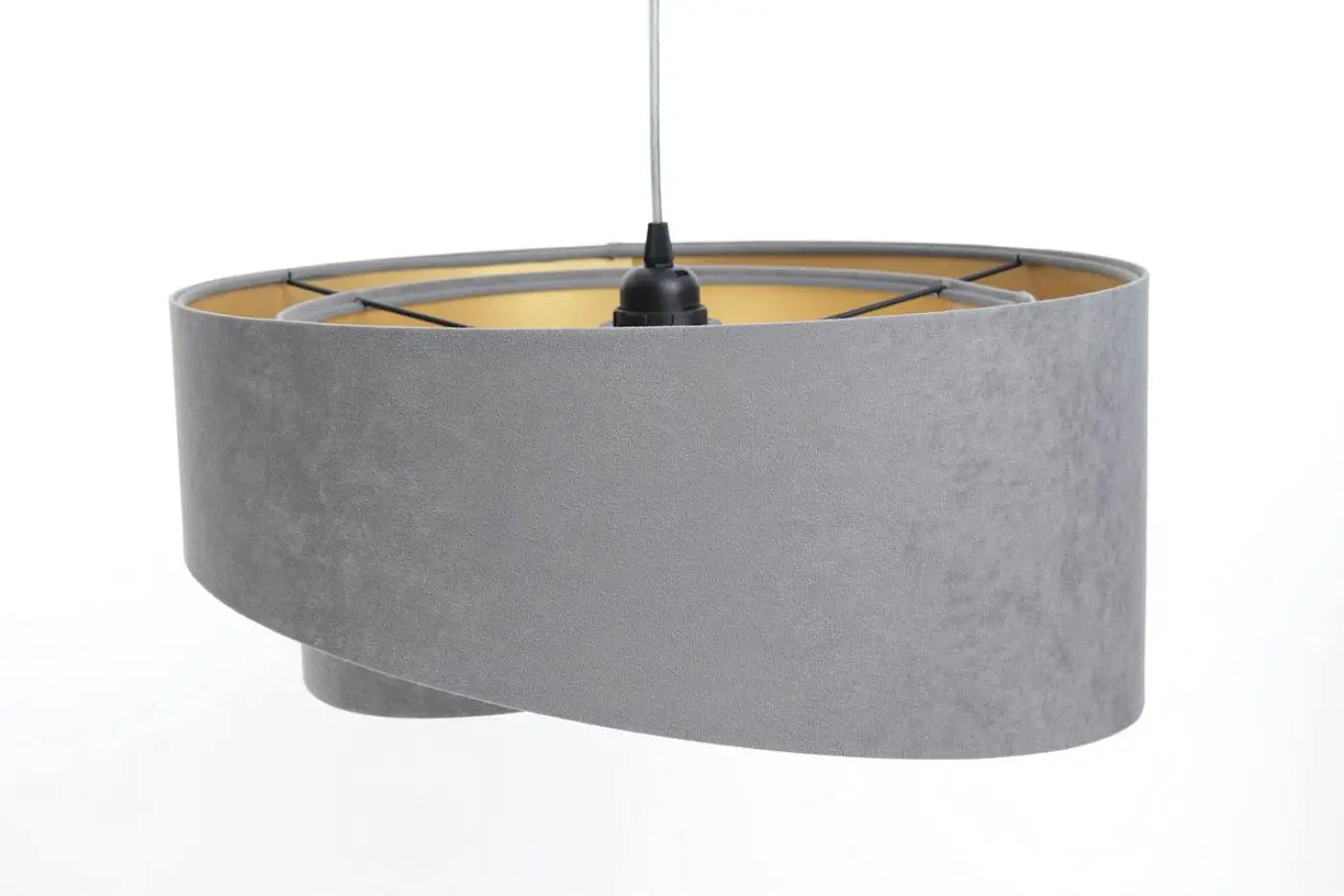 Suspension Luminaire Design en Tissu - Galaxy Auric (Gris)