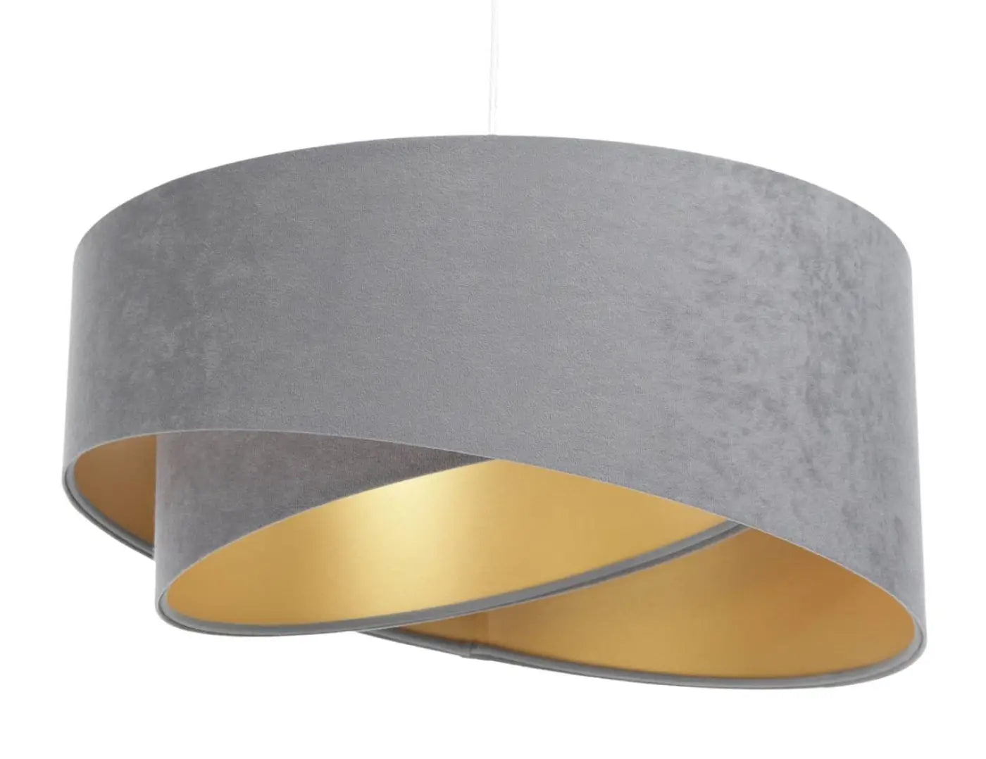 Suspension Luminaire Design en Tissu - Galaxy Auric (Gris)