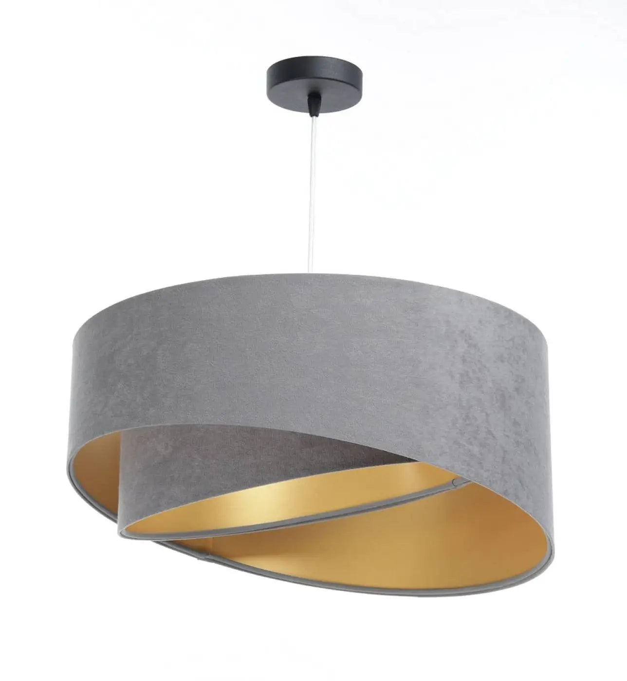 Suspension Luminaire Design en Tissu - Galaxy Auric (Gris)