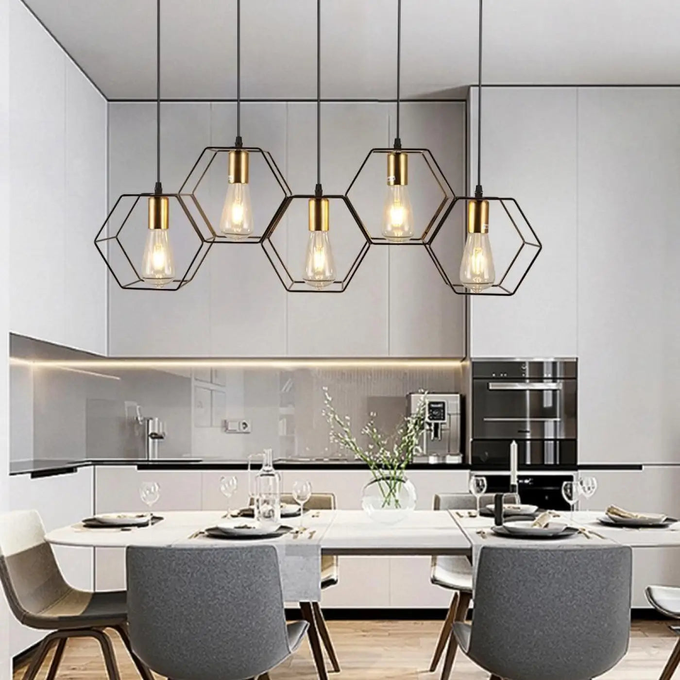 Suspension Luminaire Industriel - Cage
