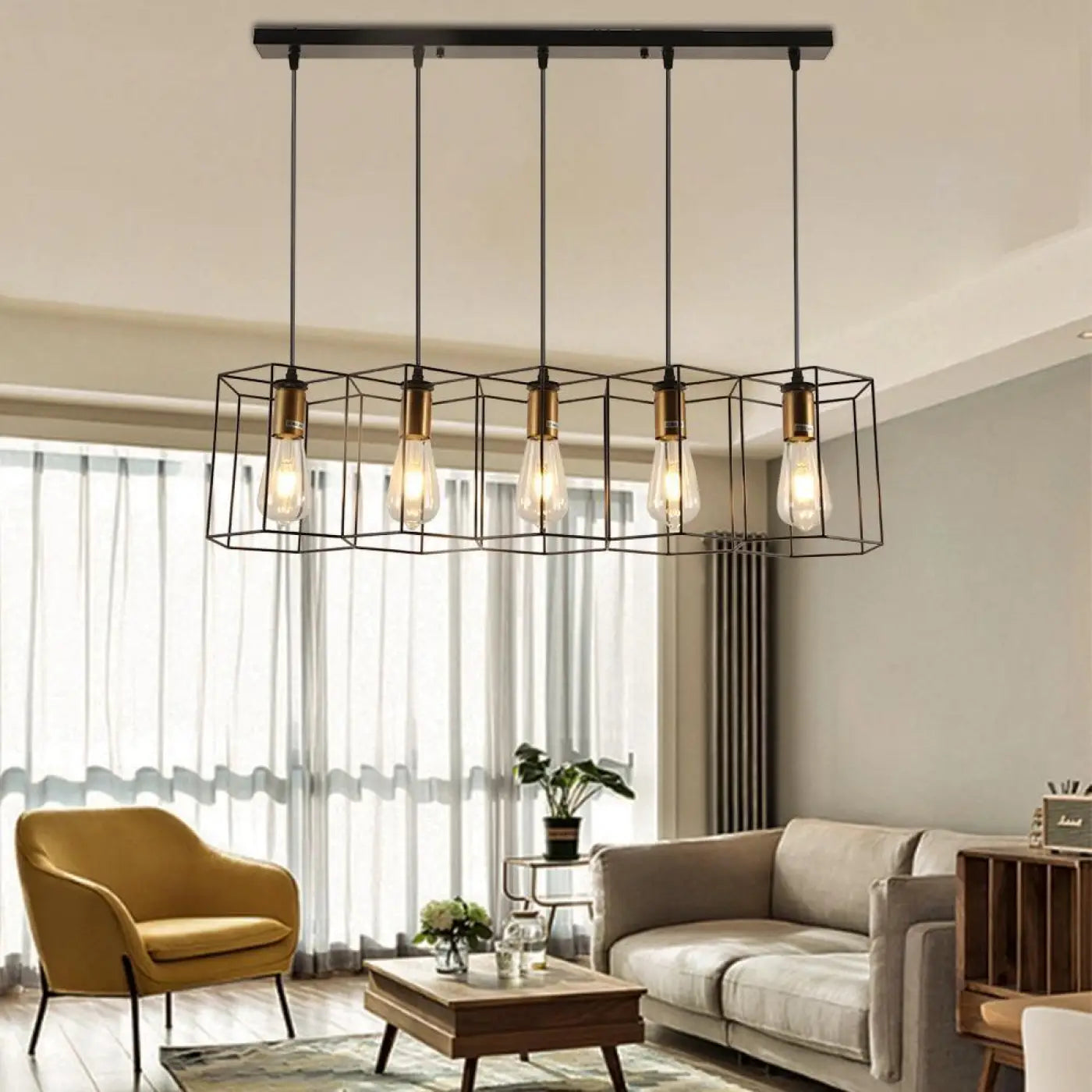 Suspension Luminaire Industriel - Cage