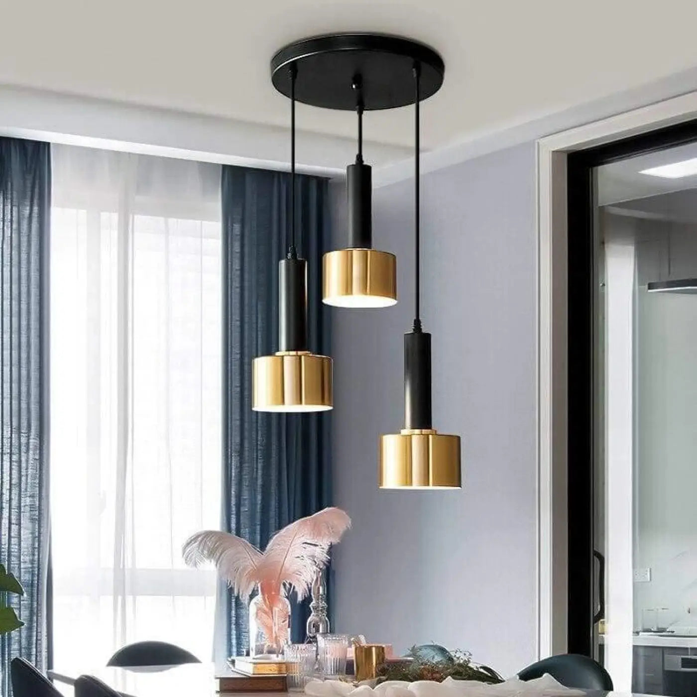 Suspension Luminaire en Laiton - Laiton