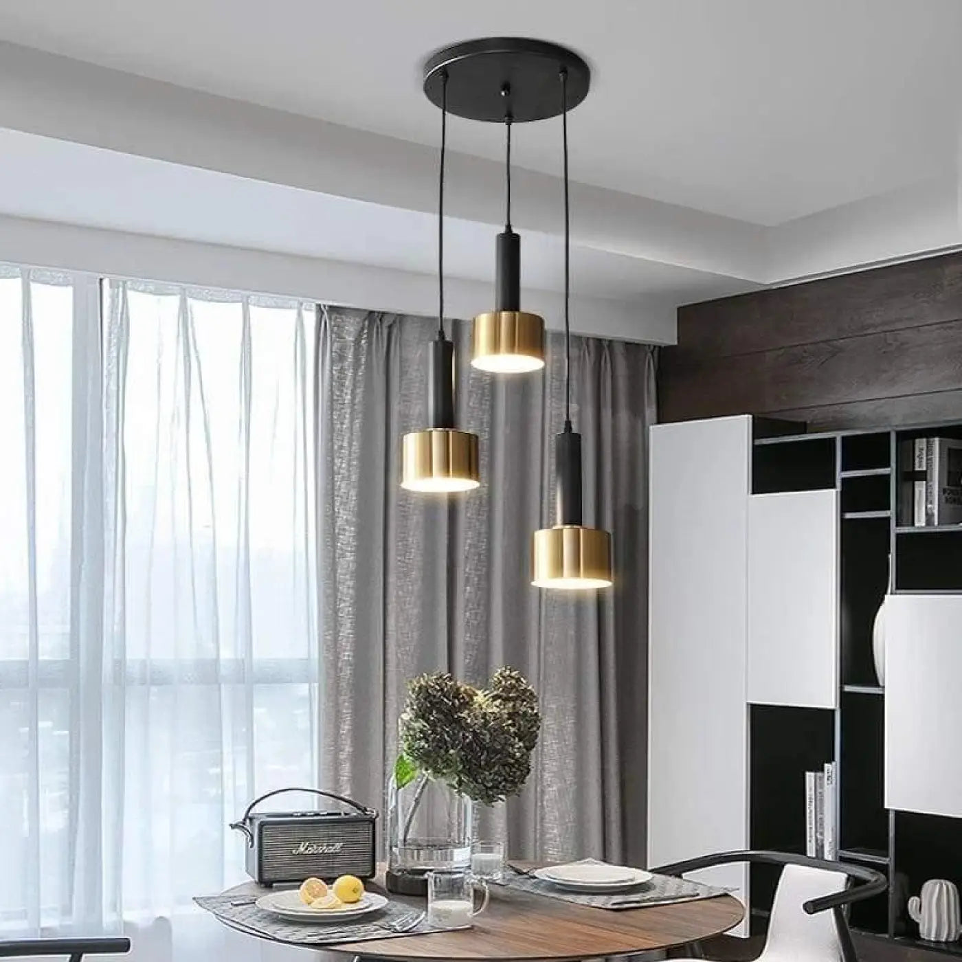 Suspension Luminaire en Laiton - Laiton