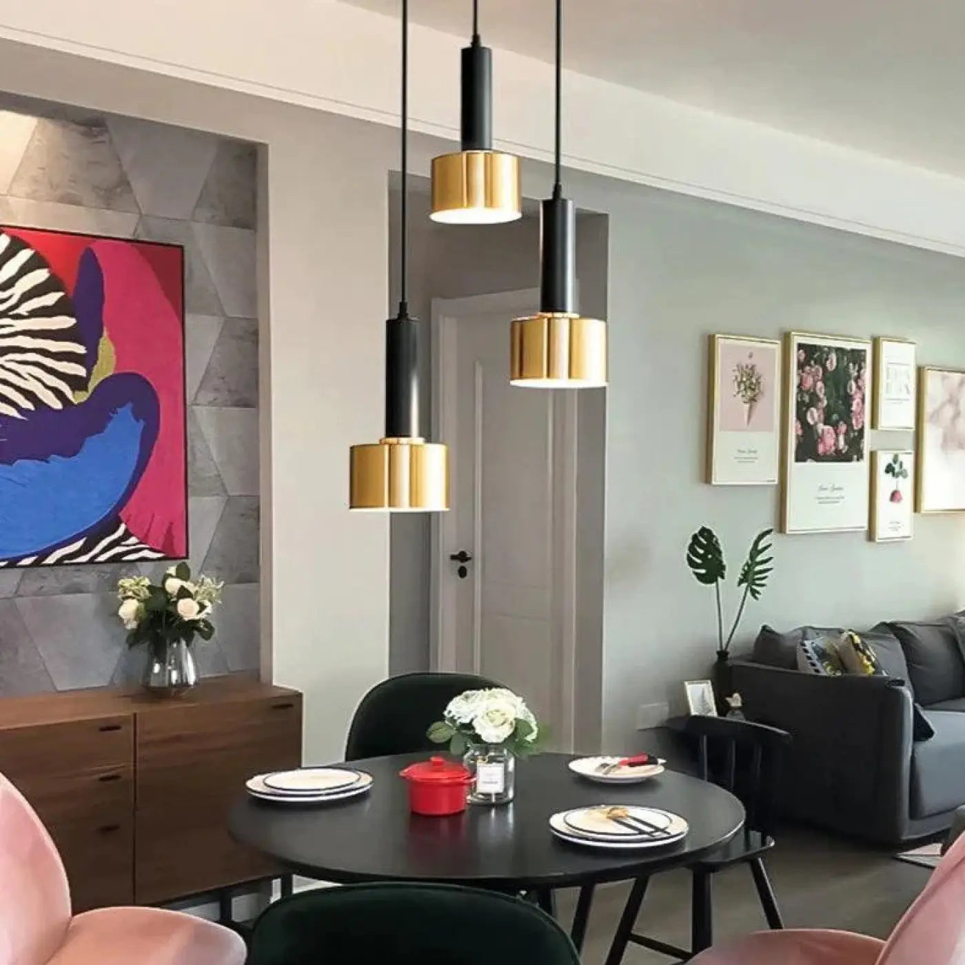 Suspension Luminaire en Laiton - Laiton