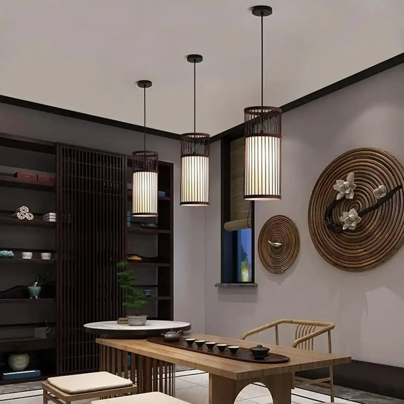 Suspension Luminaire en Bois - Nara