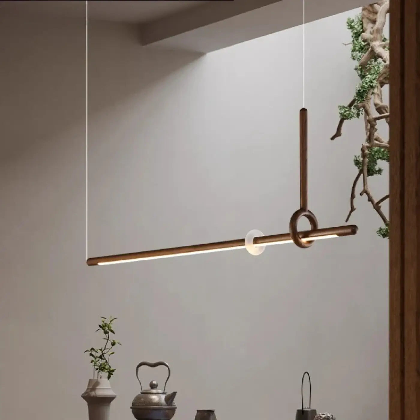 Suspension Luminaire Design en Bois - Lueryte
