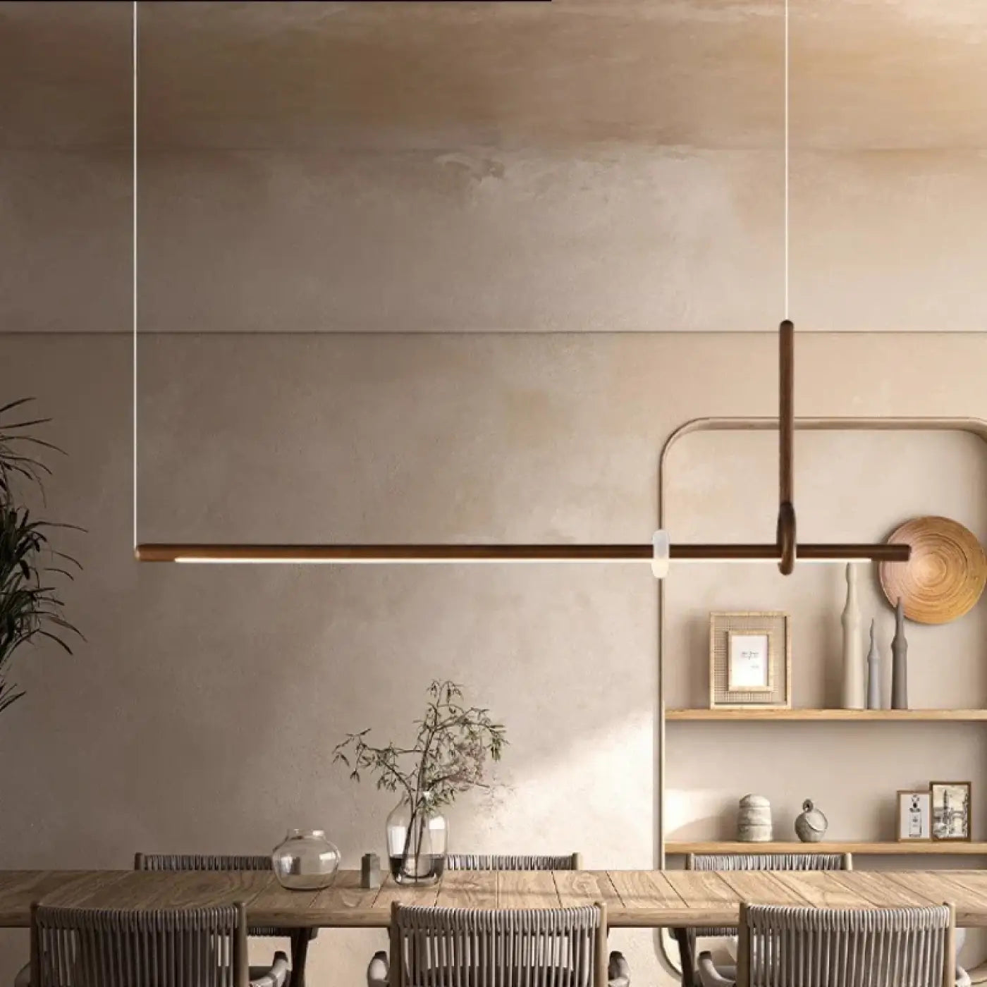 Suspension Luminaire Design en Bois - Lueryte