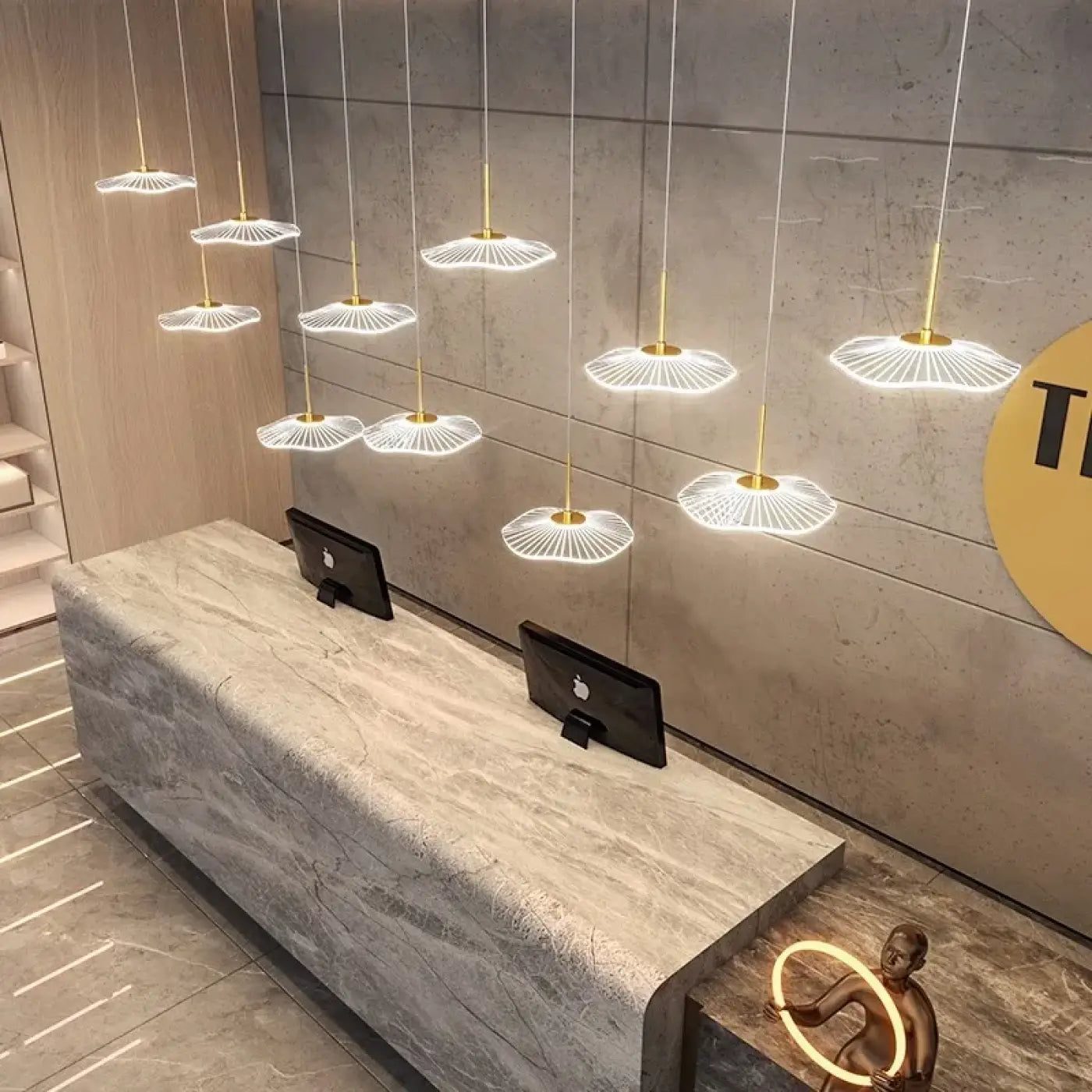 Suspension Luminaire Design en Verre - Lotusa