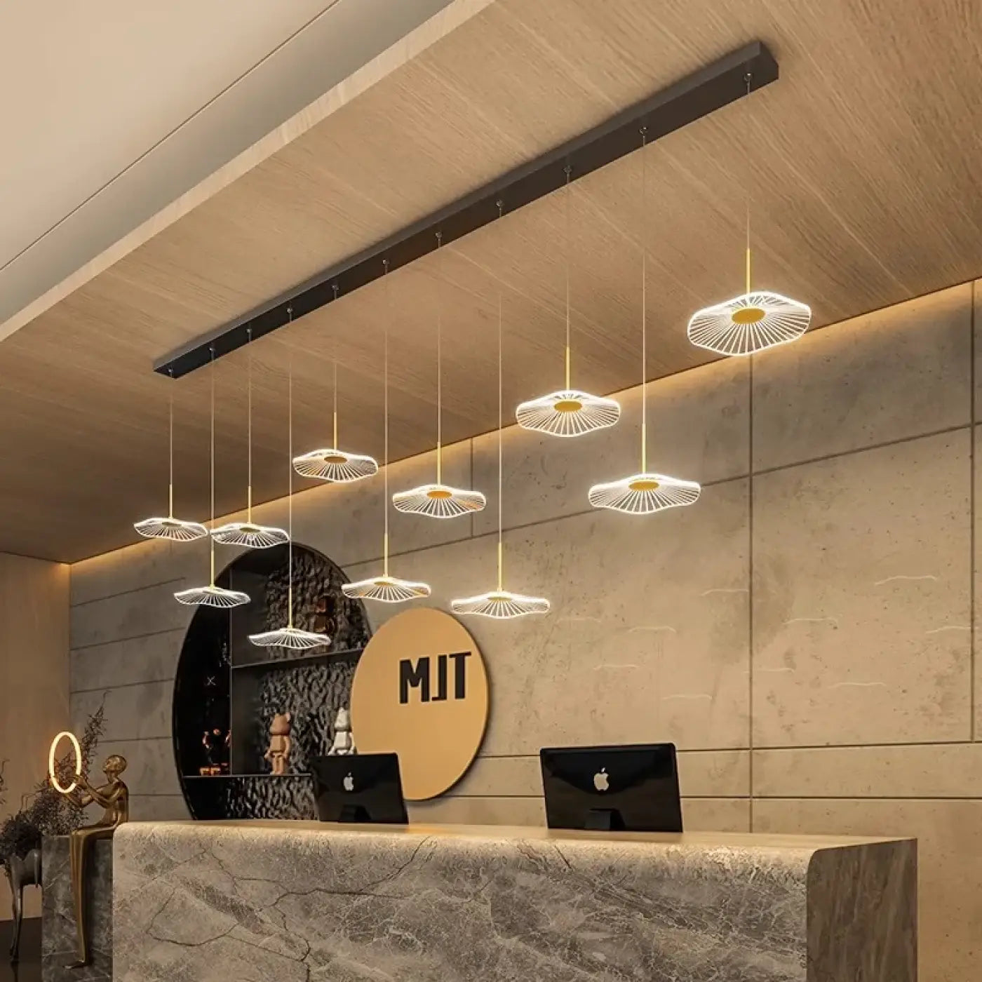 Suspension Luminaire Design en Verre - Lotusa