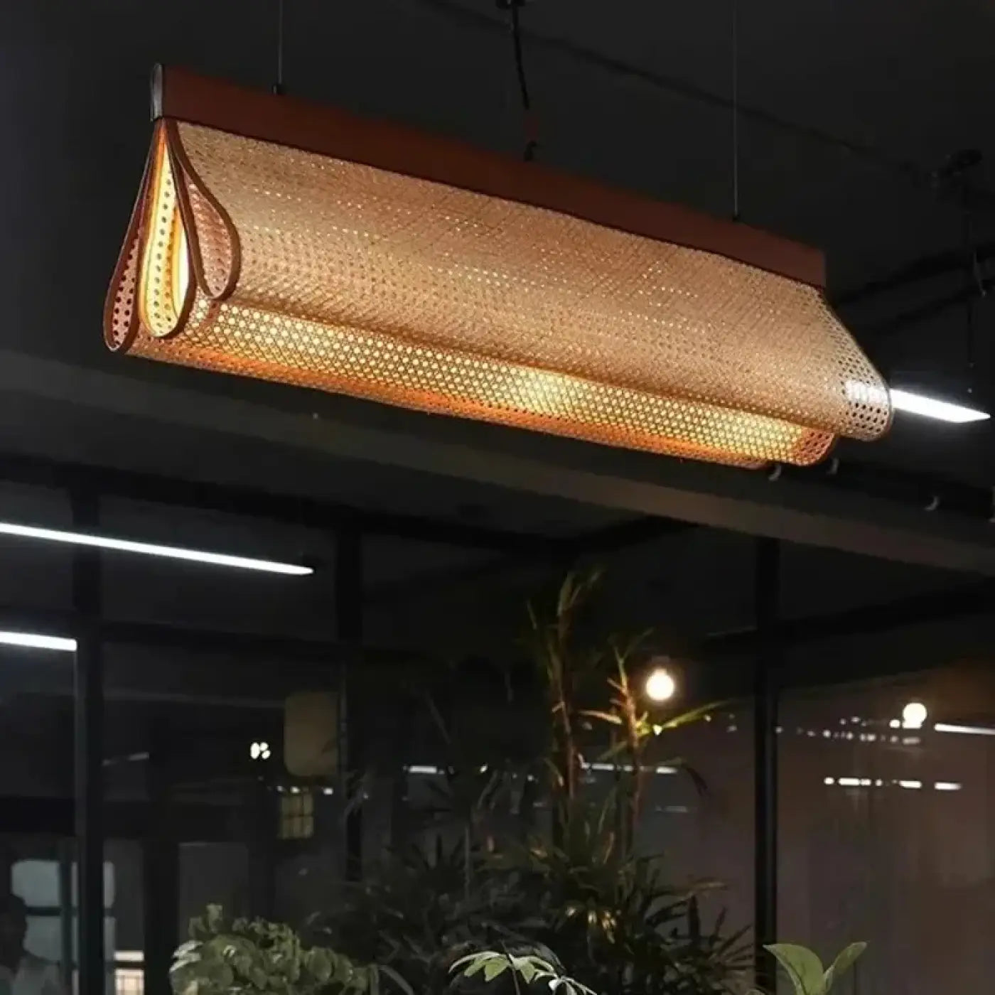 Suspension Luminaire Design en Rotin - Wabina